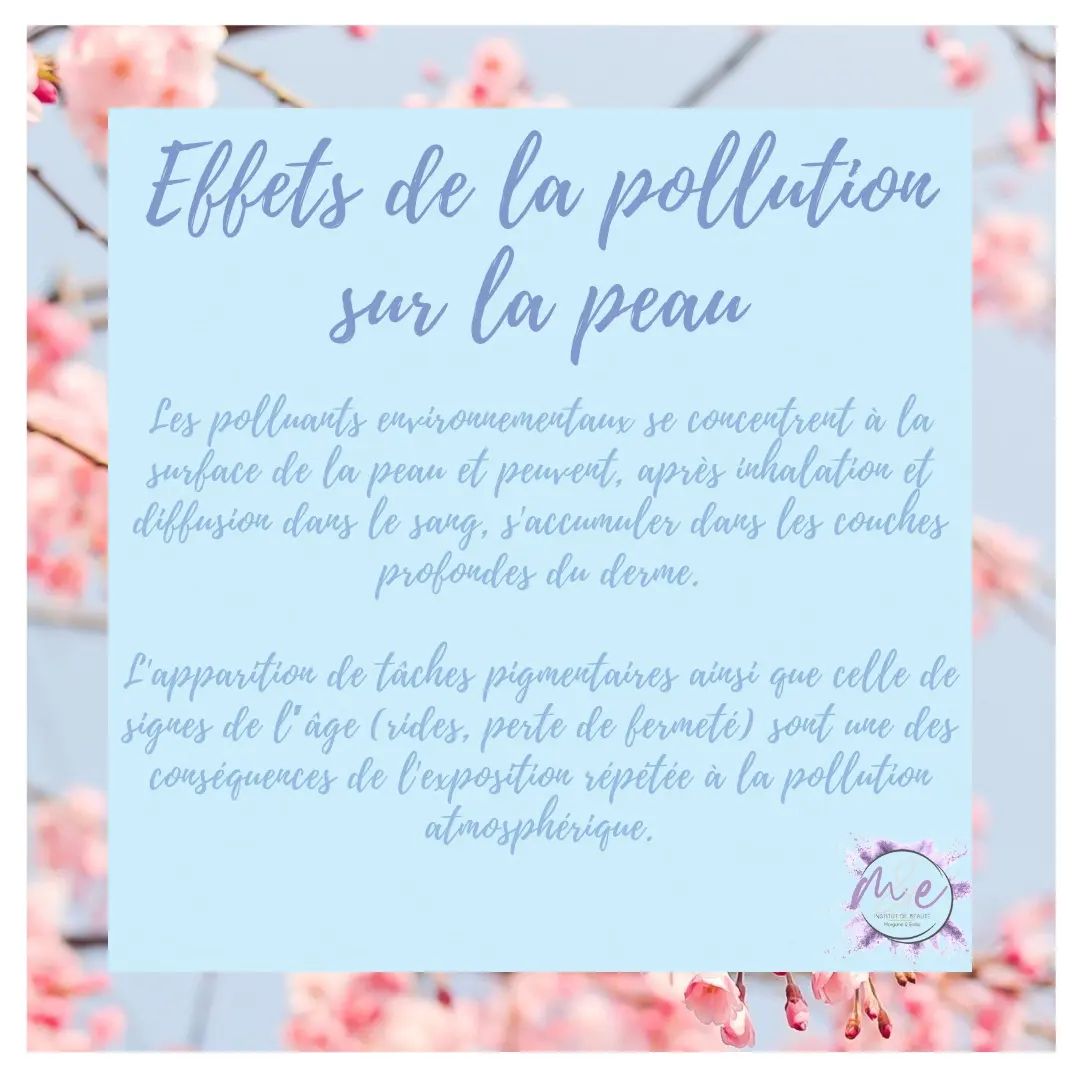 M&E institut - 🌫 Les effets de la pollution sur la peau 🌫... | Facebook
