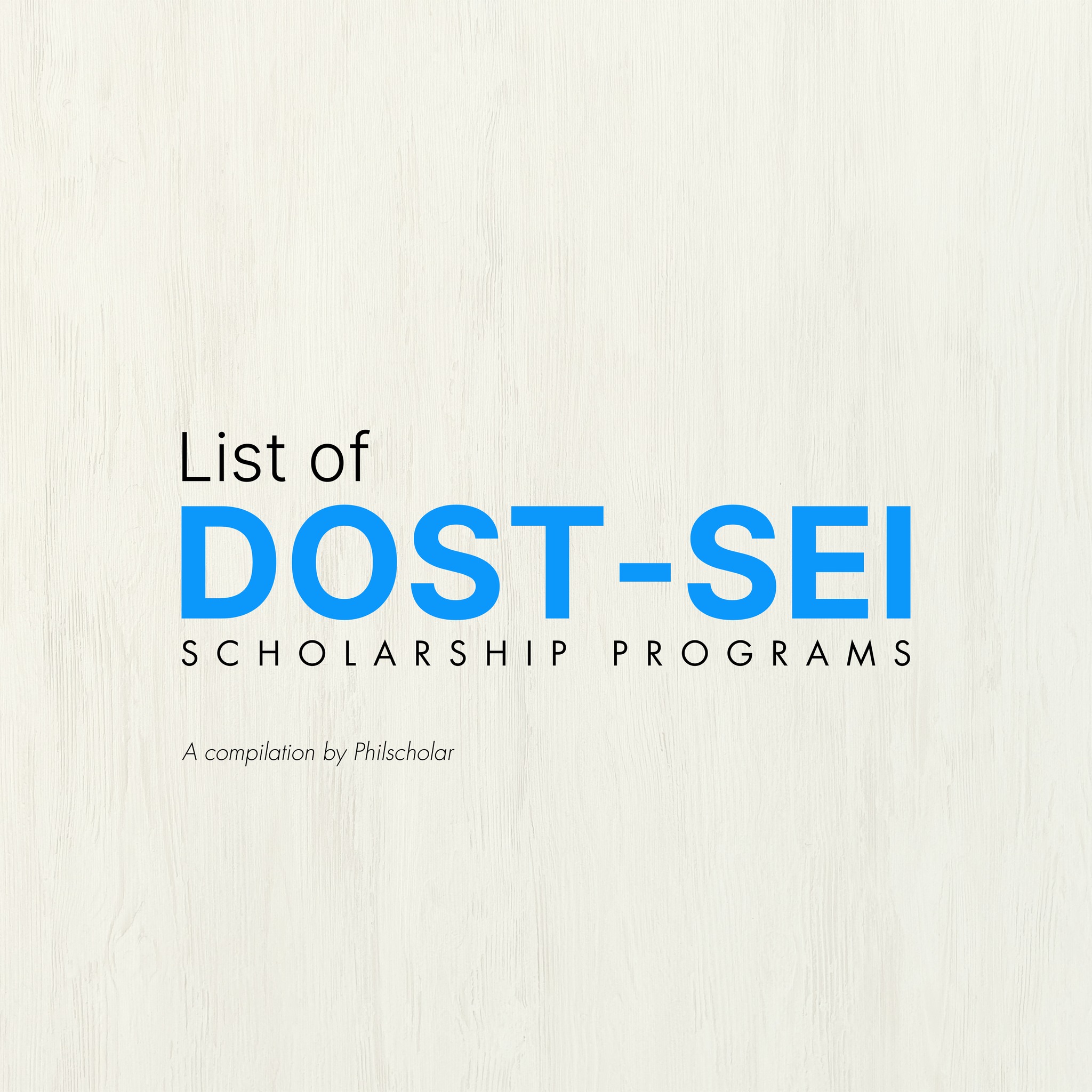 DOST Scholarships 2025 Nationwide (Exclusive Community) | # **Types of ...