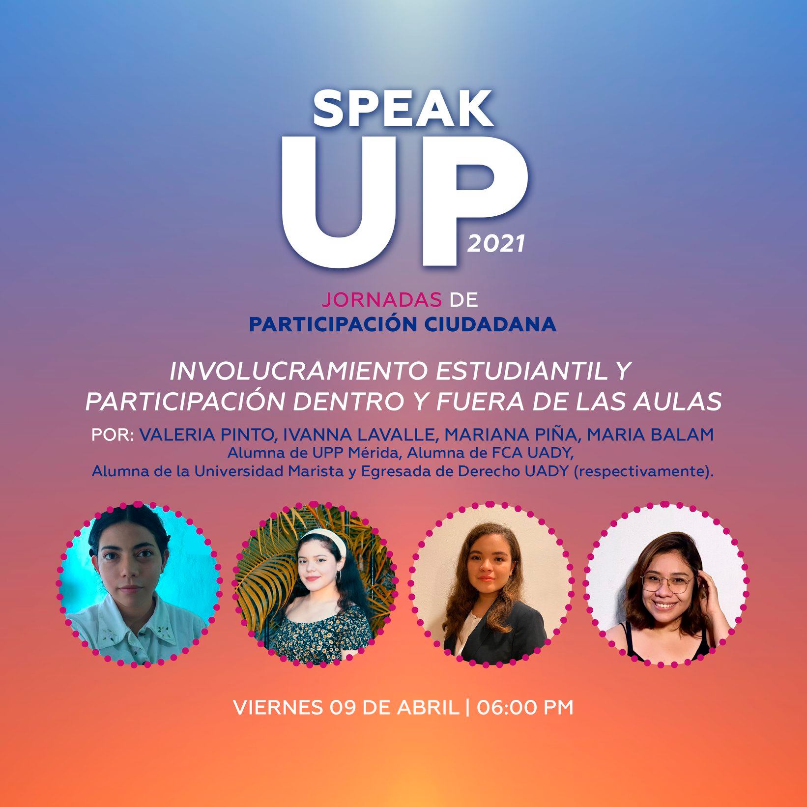 UPP Mérida - 🗣 ¡Speak UP 2021! Participa en la plática... | Facebook
