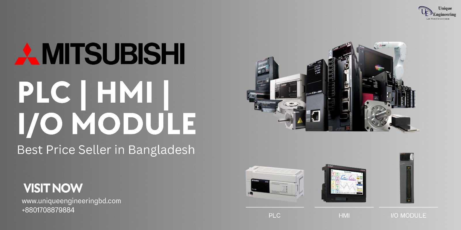 Unique - ️Available Mitsubishi PLC/ VFD with Input Output Module in our ...