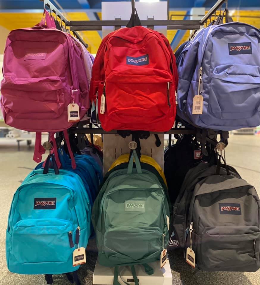 jansport backpacks bright colors Superbreak Backpack/Watercolor Spots The pack is made in part with recycled materials and has a number of useful features Jansport pink backpack - Gem