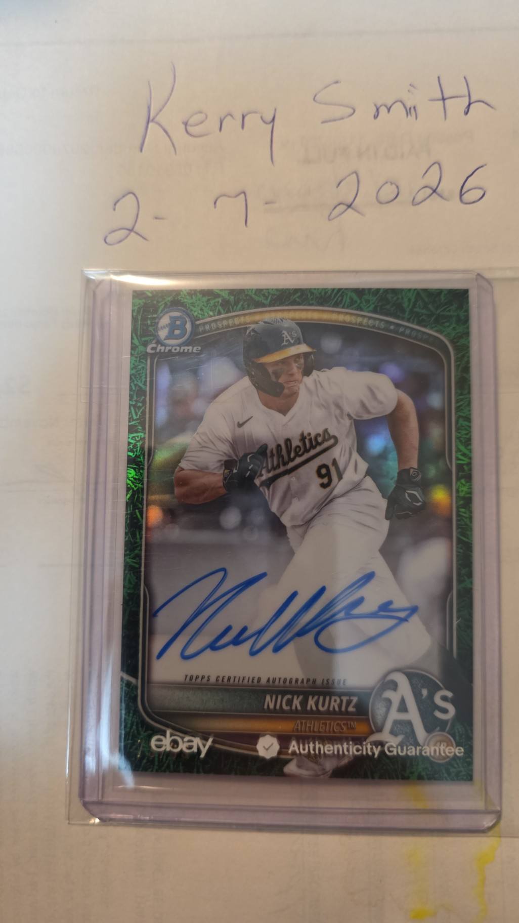 What is the value of a numbered BBM 2025 autographed card?