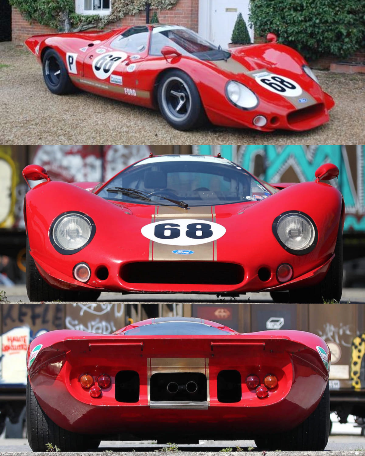 1:43 scale diorama “Victory Daytona 1967” Ferrari 330 P4 and 412 P