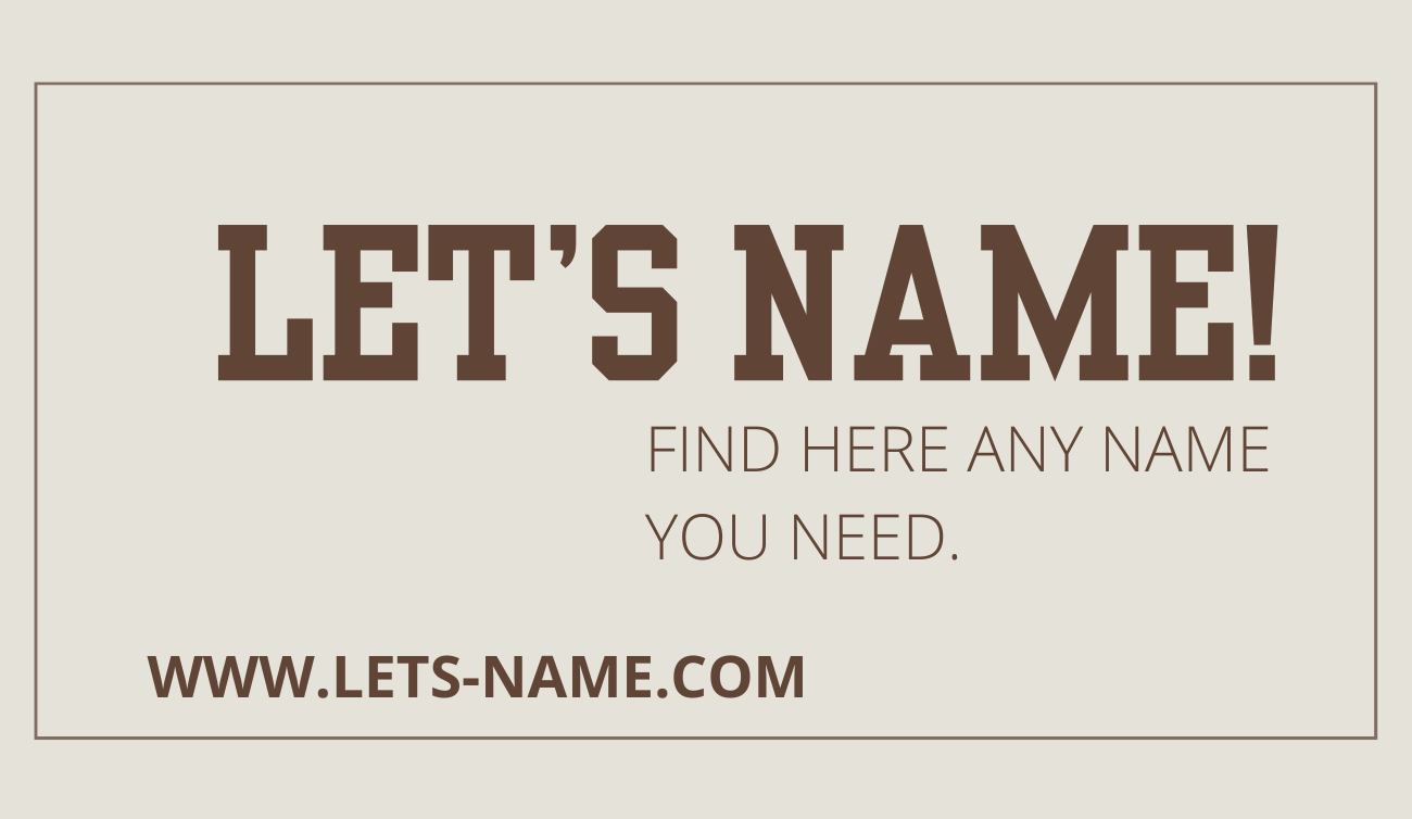Let's Name