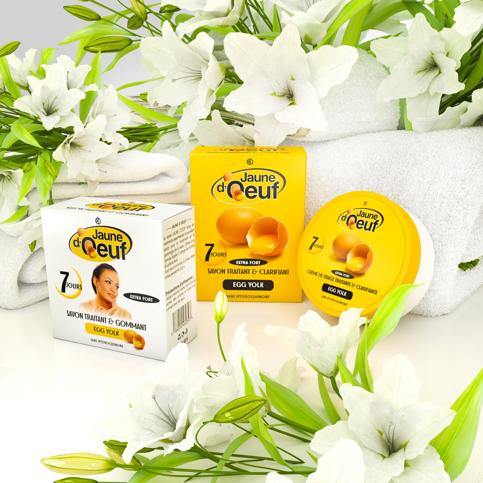 Crème éclaircissante Et Clarifiante Pour Le Visage Jaune D'Oeuf - Traitement De Nuit 60 Ml