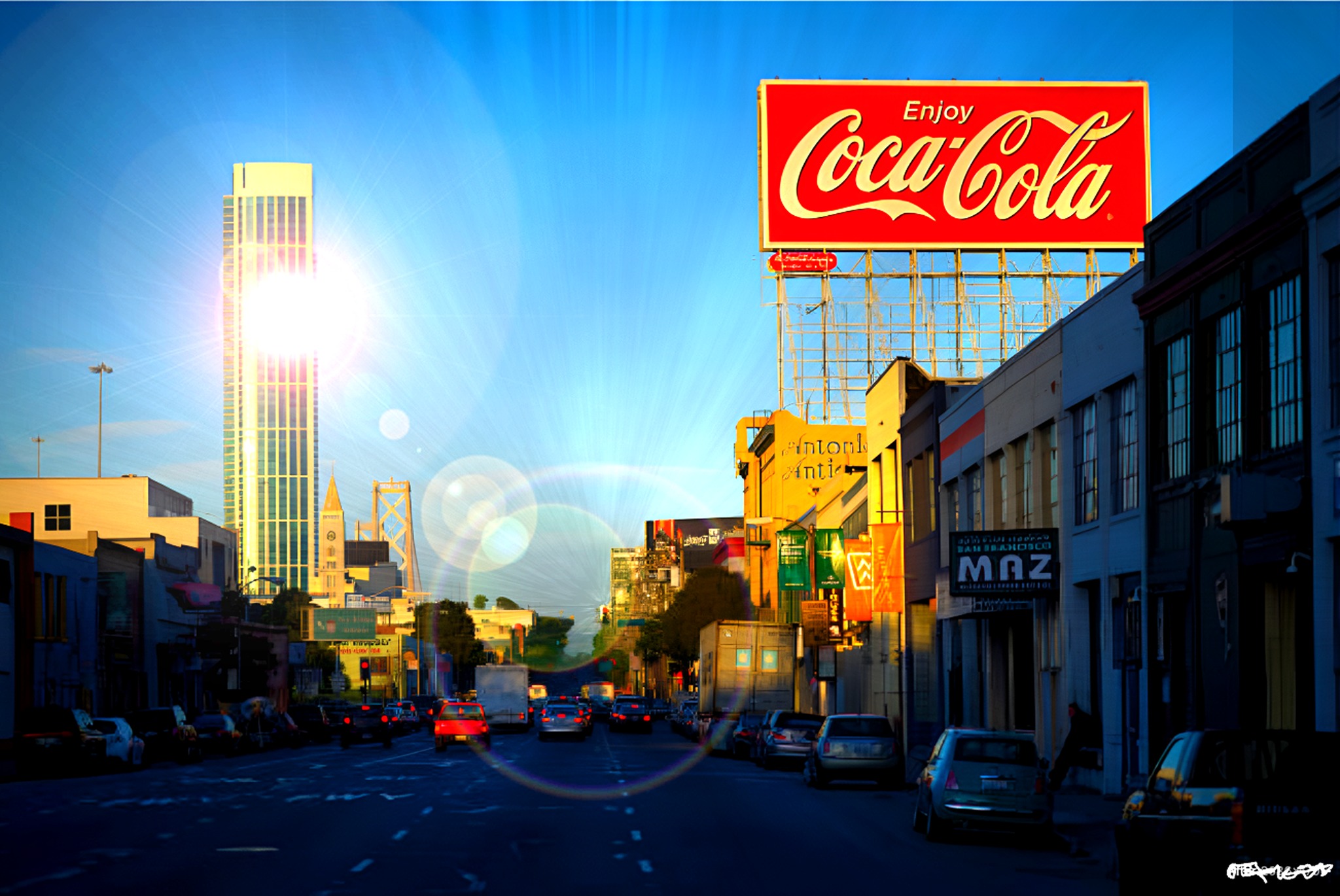Coca-Cola plant, San Francisco, CA (1982) Photo by Elisa Leonelli