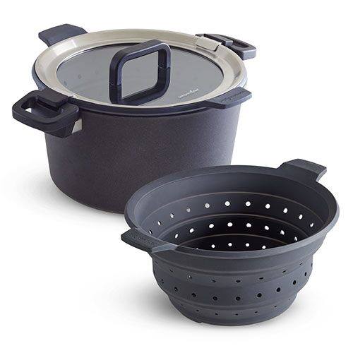 WELLOXY 7.5Qt Tri-Ply Stainless Steel Micro-Pressure Cooker - Dutch Oven & Stock Pot With Locking Lid, Saves Time & Energy