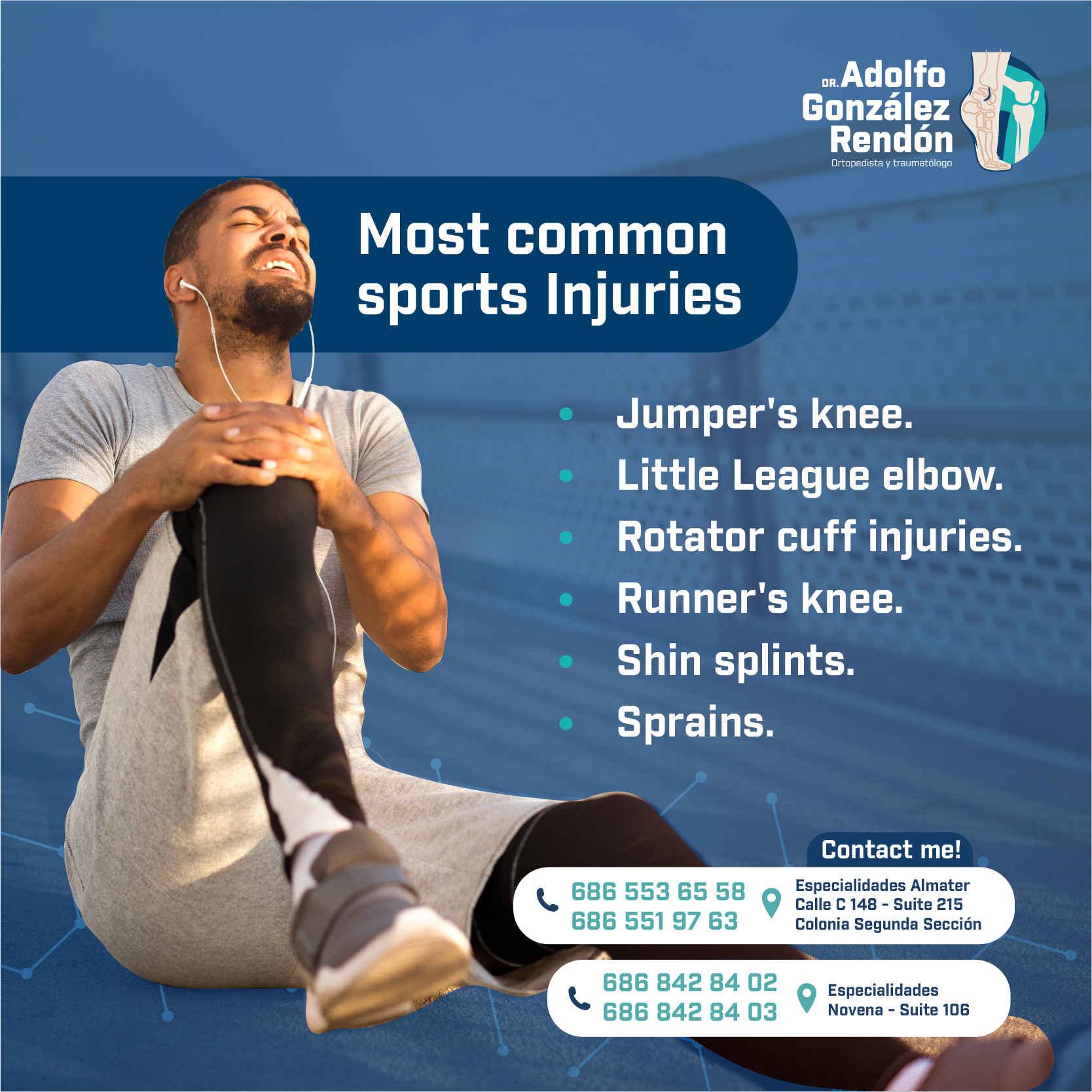 Here's a list of... - Dr. Adolfo González Rendón-Ortopedista