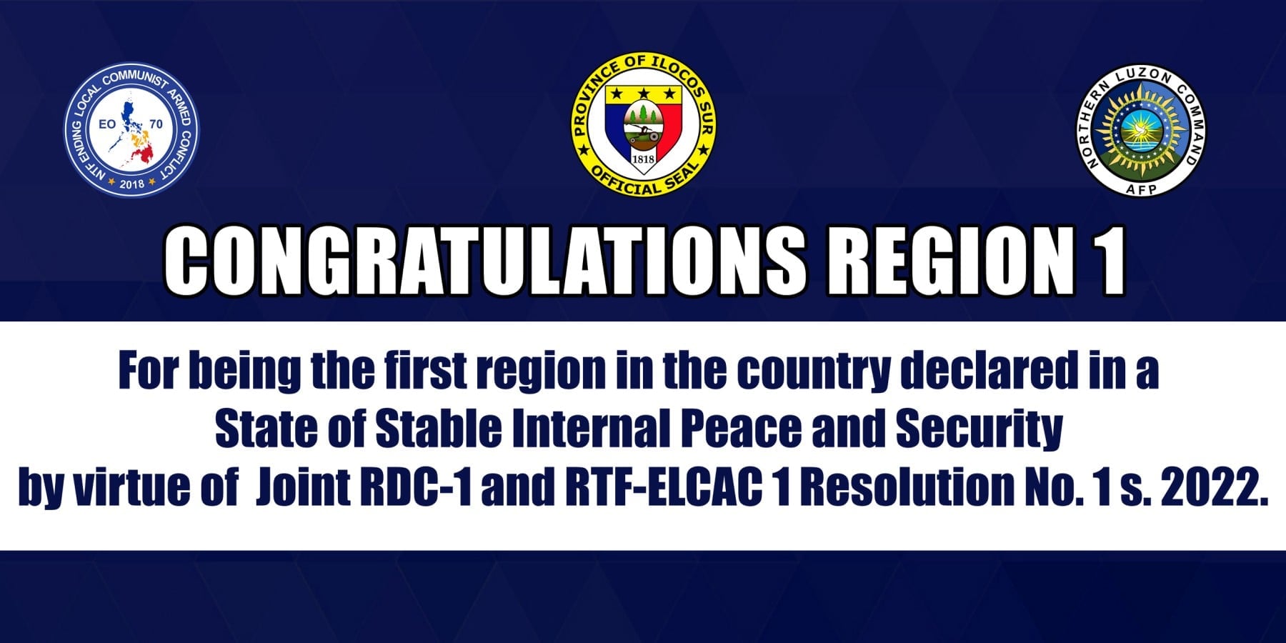 Pilipinas Today Ilocos - Region 1 is now declared in a State of Stable ...