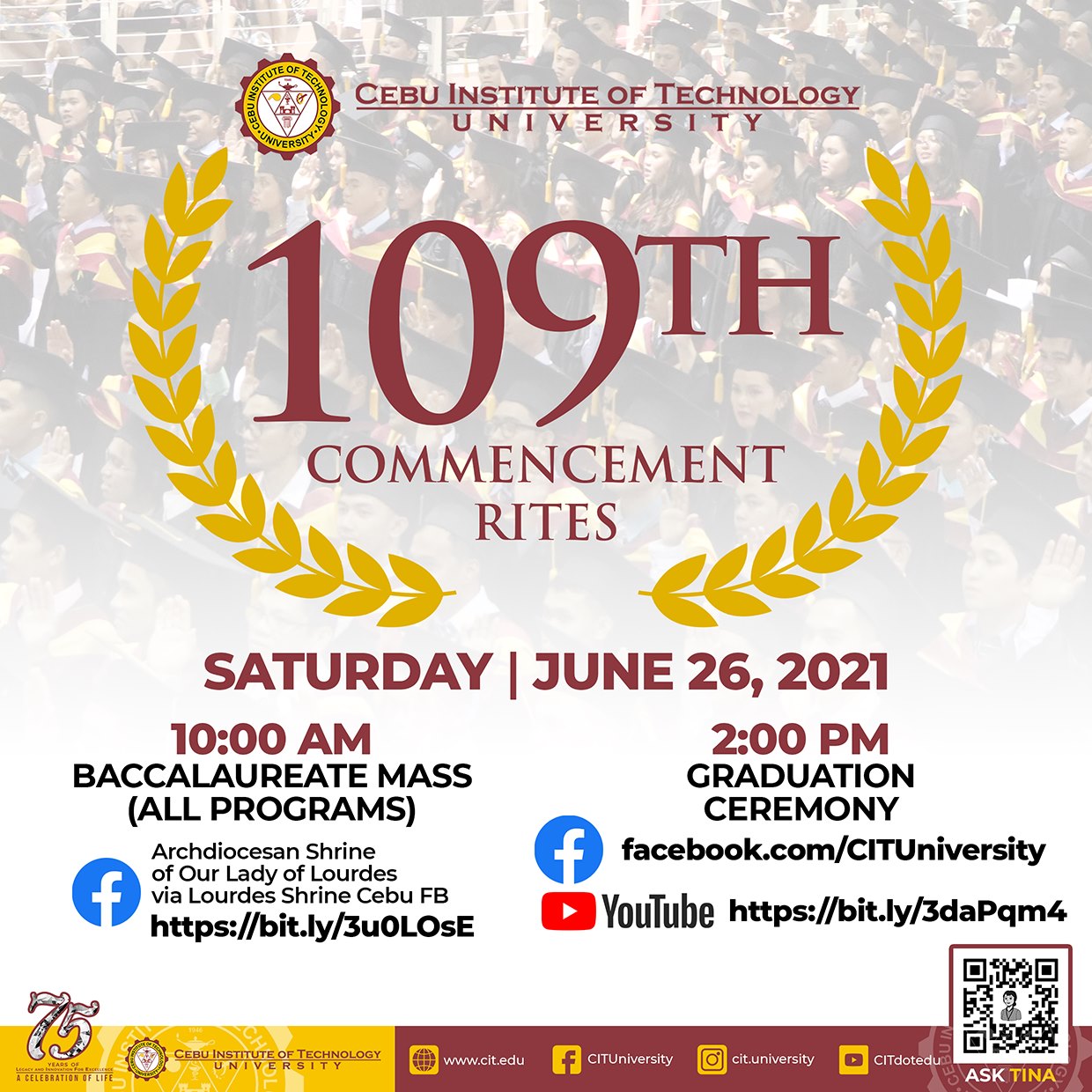 Cebu Institute of Technology - University - Join us tomorrow in the ...