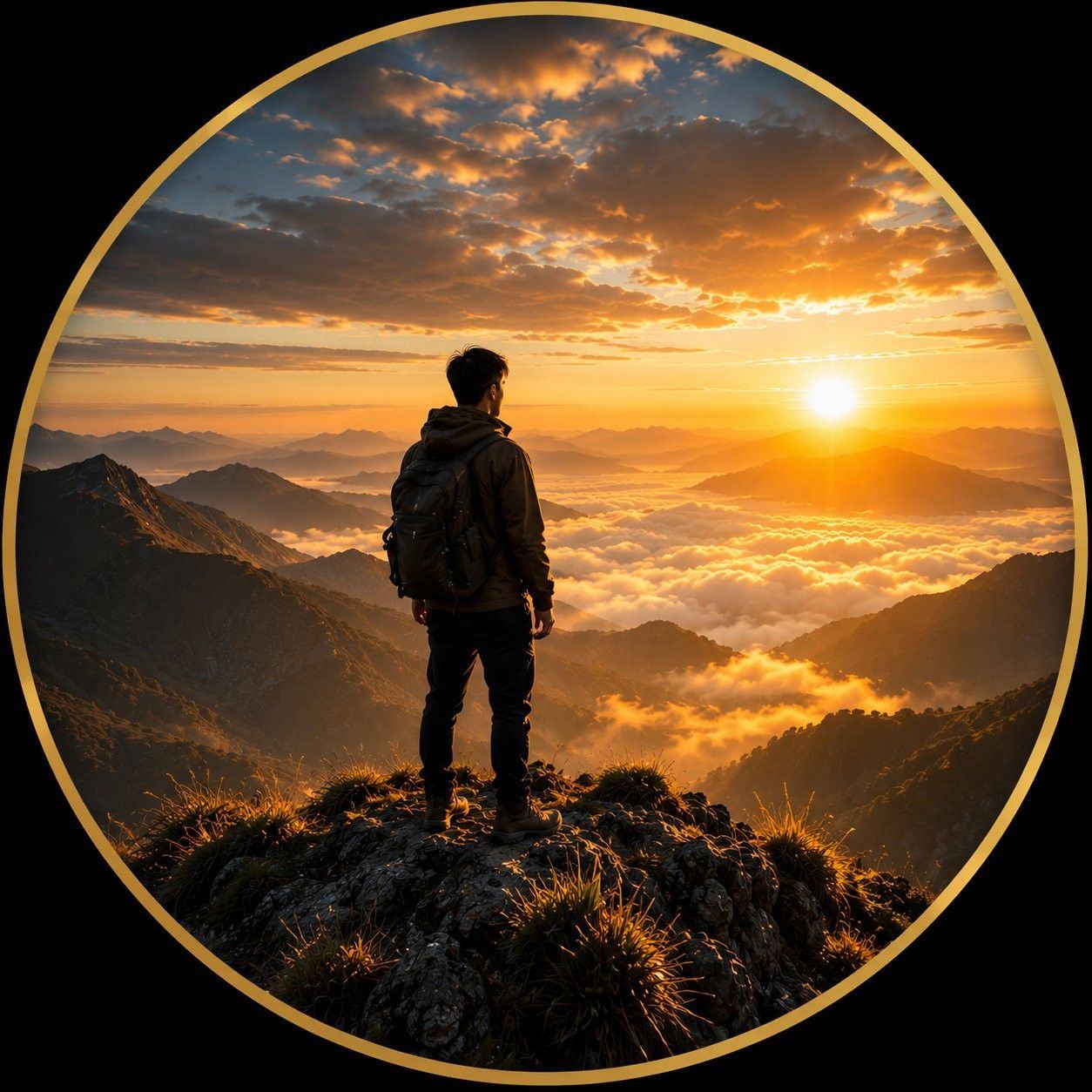 Above the Clouds | Cinematic Mountain Sunrise 🌄 Stand above the clouds