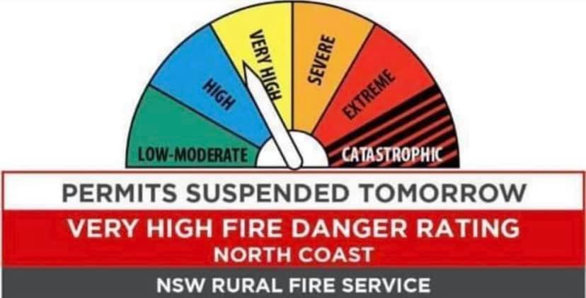 The fire danger in our area... - Old Bar Rural Fire Brigade | Facebook