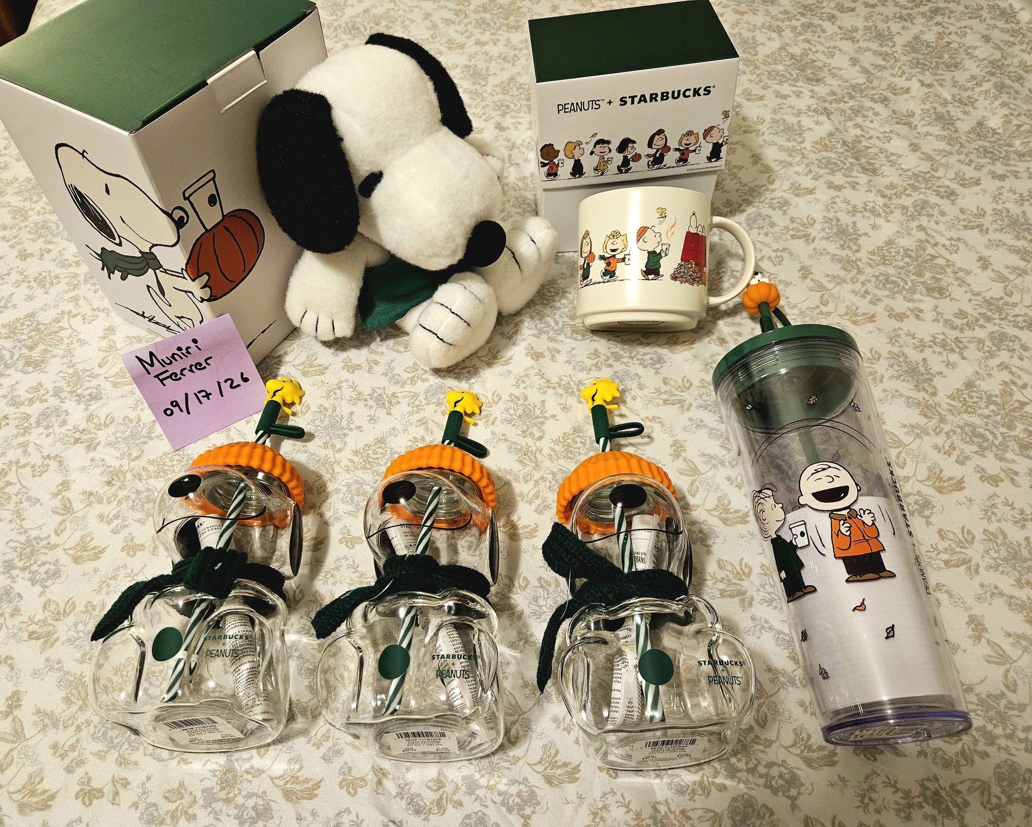 Starbucks Snoopy cups and Peanuts merchandise collection | Cherry