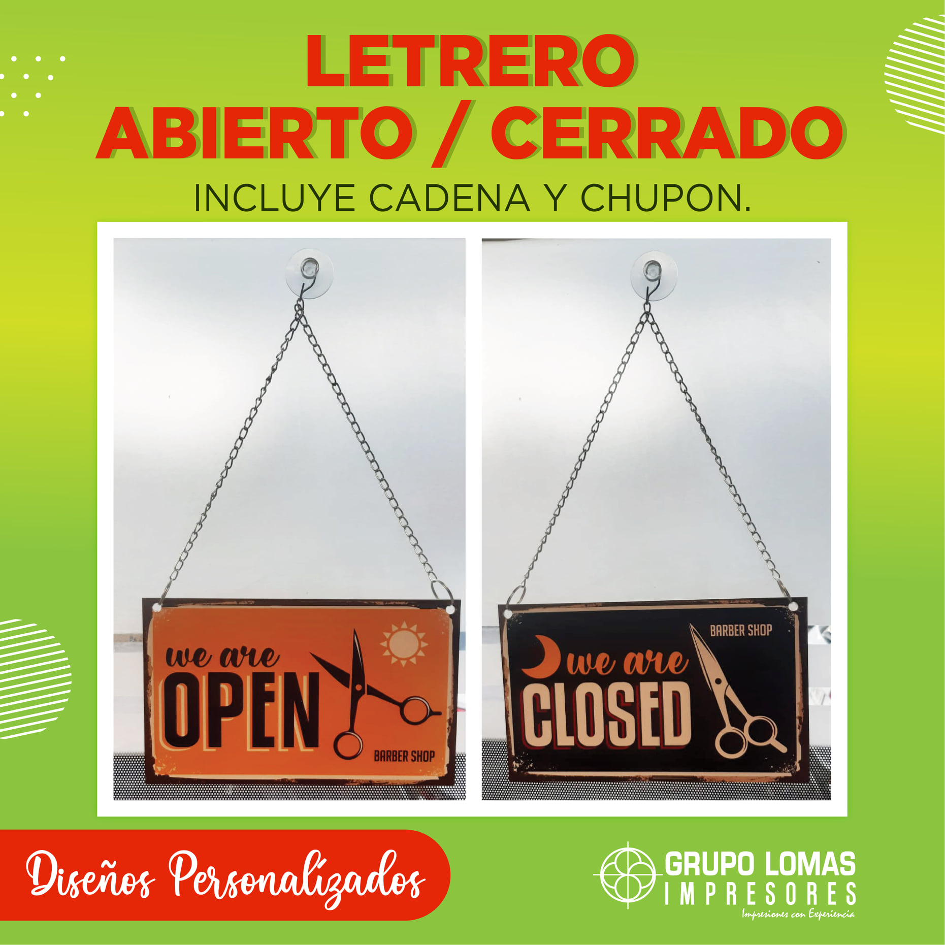 📢 Letrero Abierto/ Cerrado📢 De... - Grupo Lomas Impresores