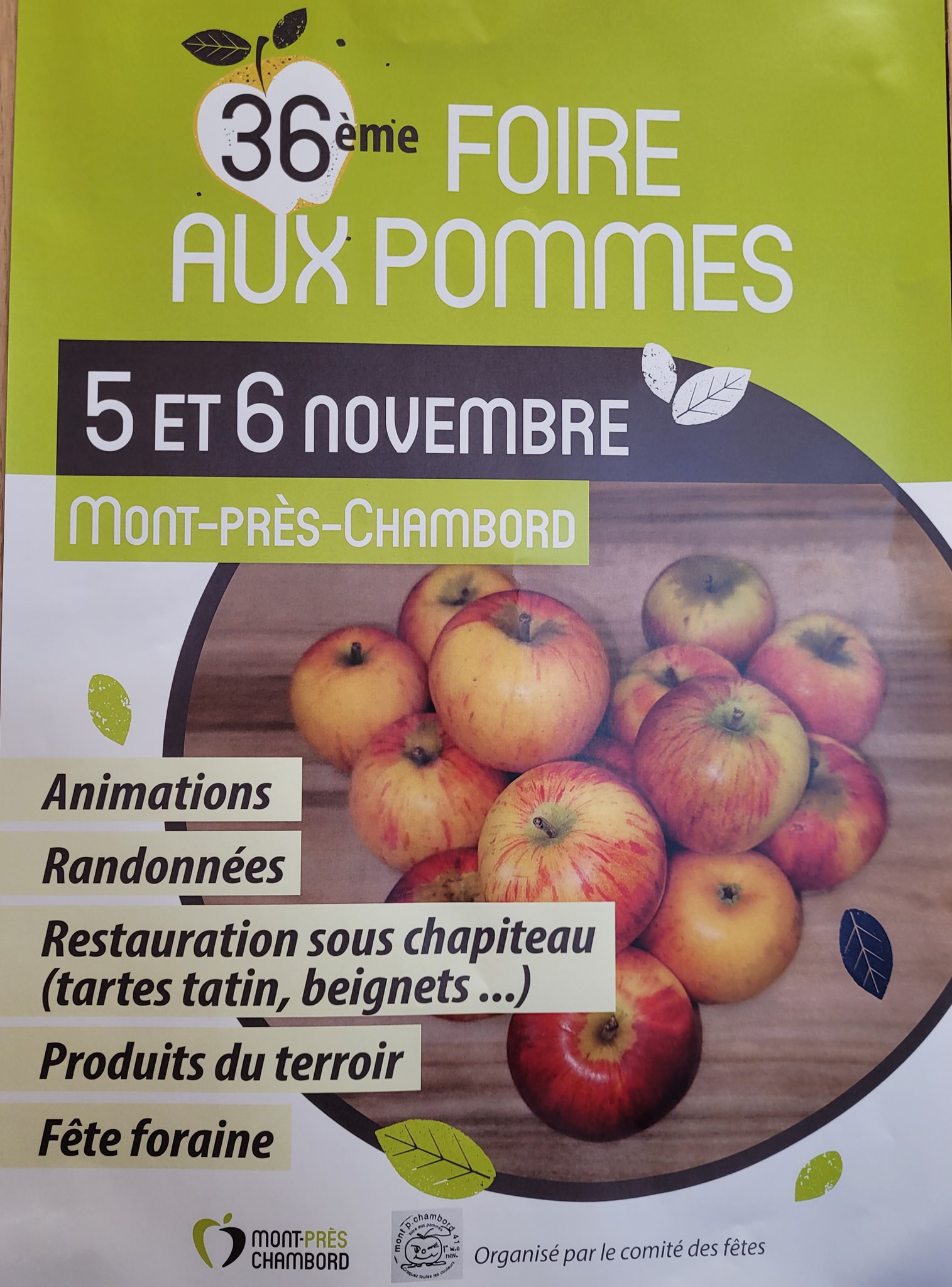 Foire Au Pommes Mont Pres Chambord 2022