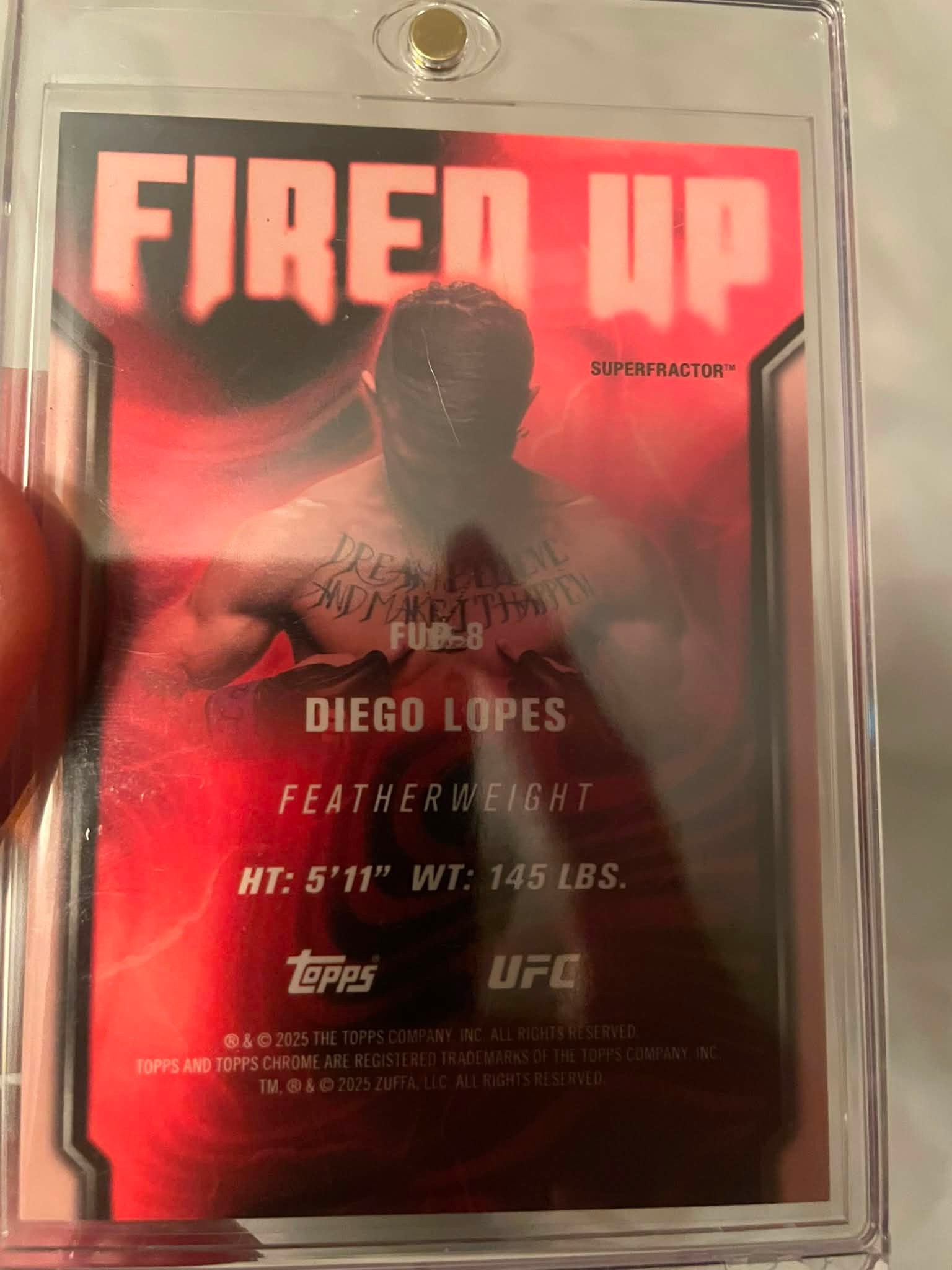 What is the value of a Topps Chrome 1/1 Superfractor card?