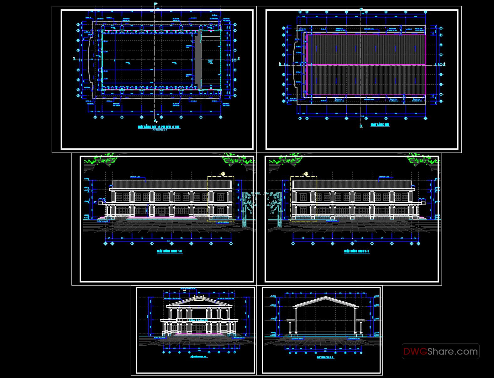 ARCHITECTS | 20. Download Multipurpose Hall Architectural AutoCAD DWG ...