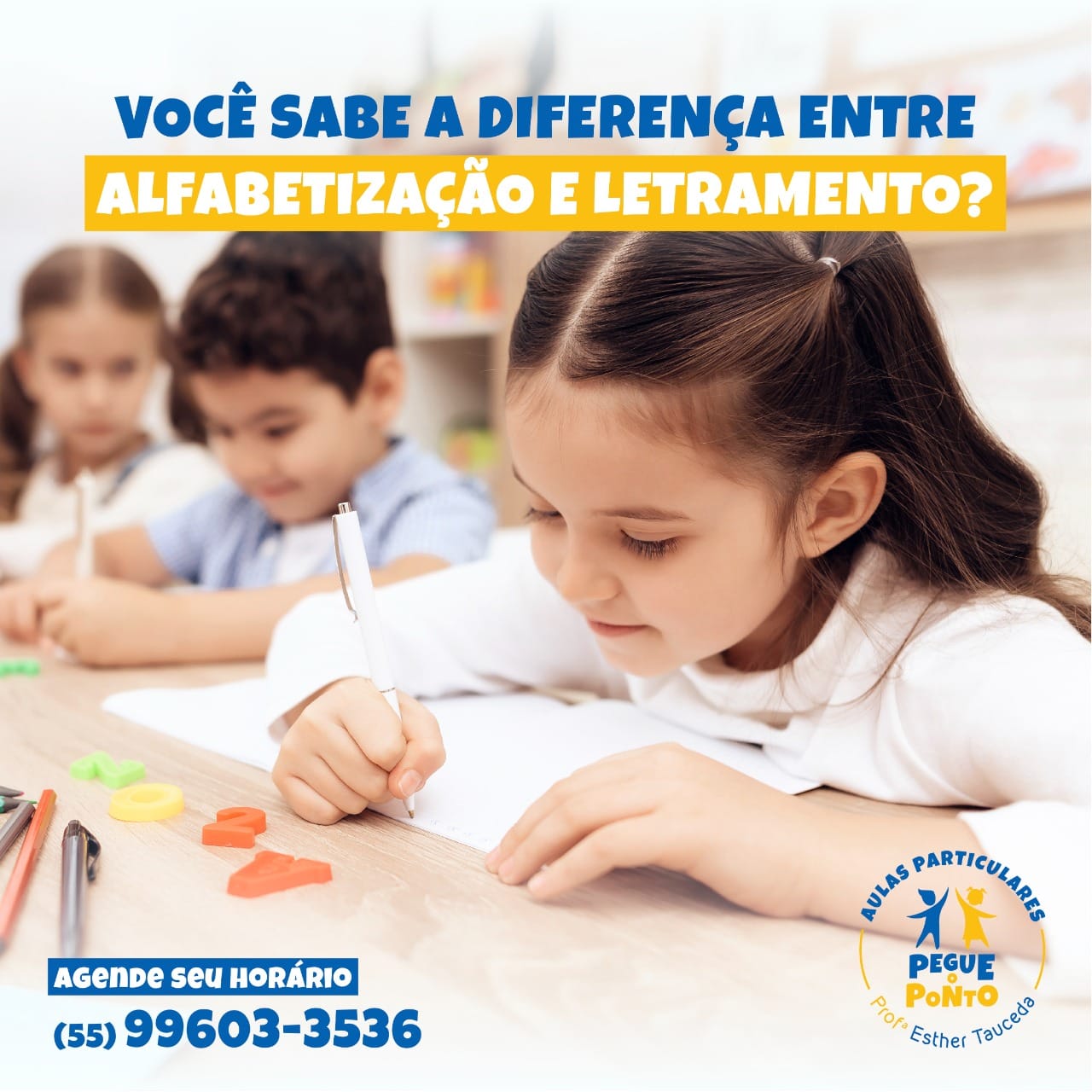 Pegue o Ponto - 📚 Você sabe a diferença entre Alfabetização e ...