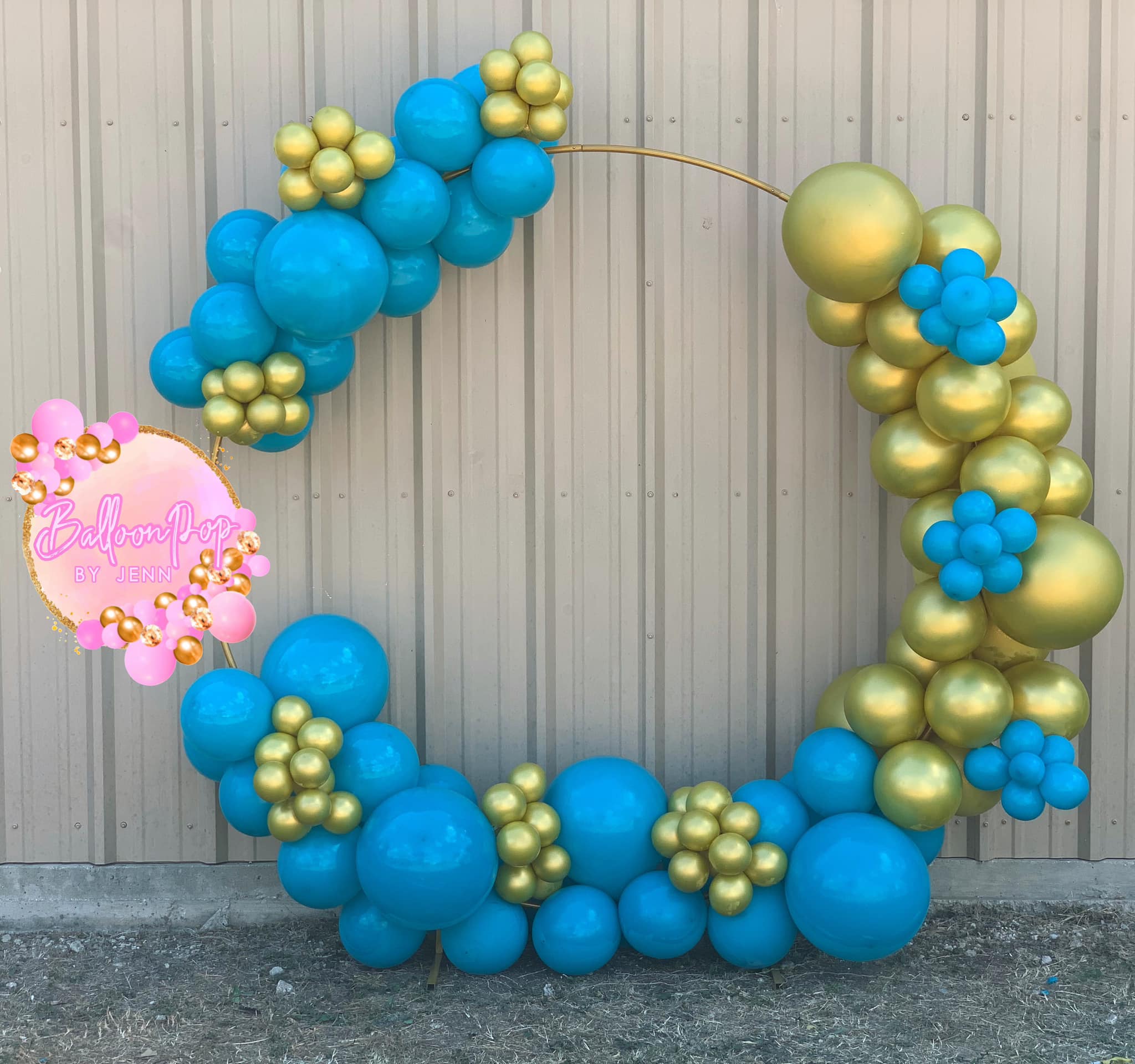 BalloonPop - NEW RENTAL SERVICE -Gold Circle Backdrop Stand This new ...