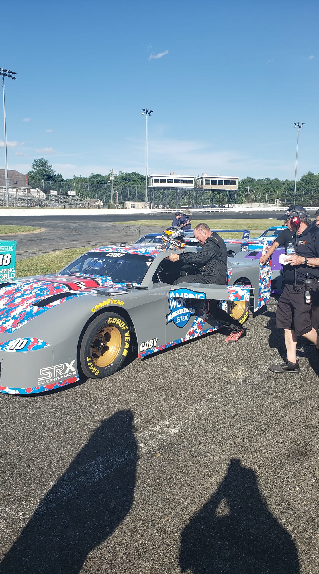 NASCAR Whelen Modified Tour Fan Page | Ken Schrader getting into Coby's ...