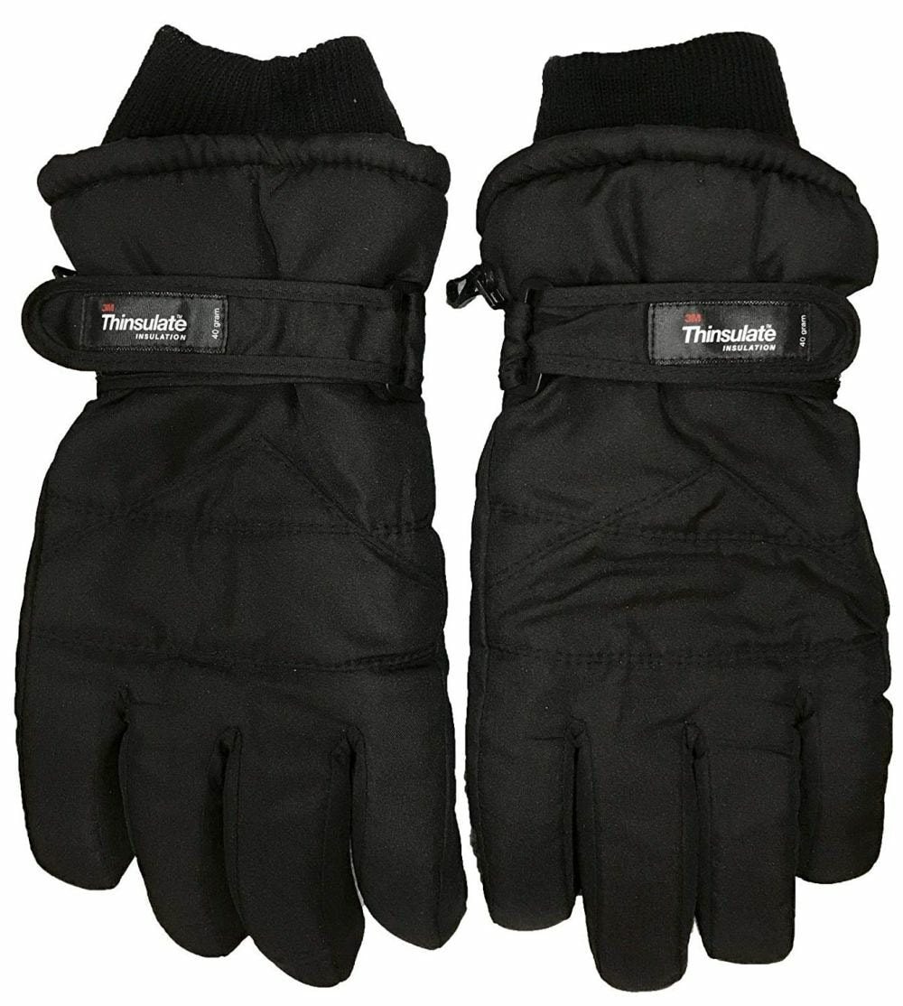 Brace Master Gants De Ski Imperméables Écran Tactile - Chauds 3M Thinsulate, Antidérapants, Poches Zippées - Idéal Ski, Snowboard, Hiver Extrême