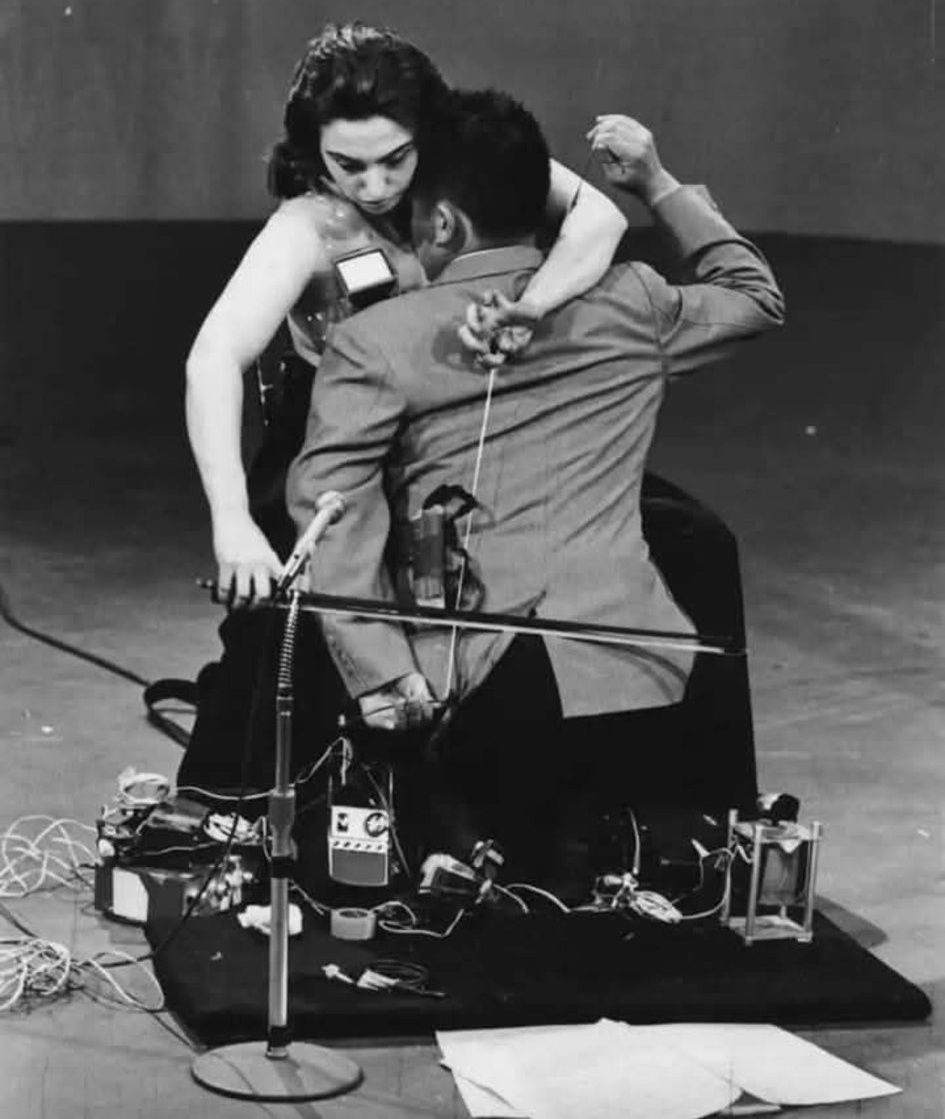 26.'1.1499” by John Cage, performed by Charlotte Moorman and Nam