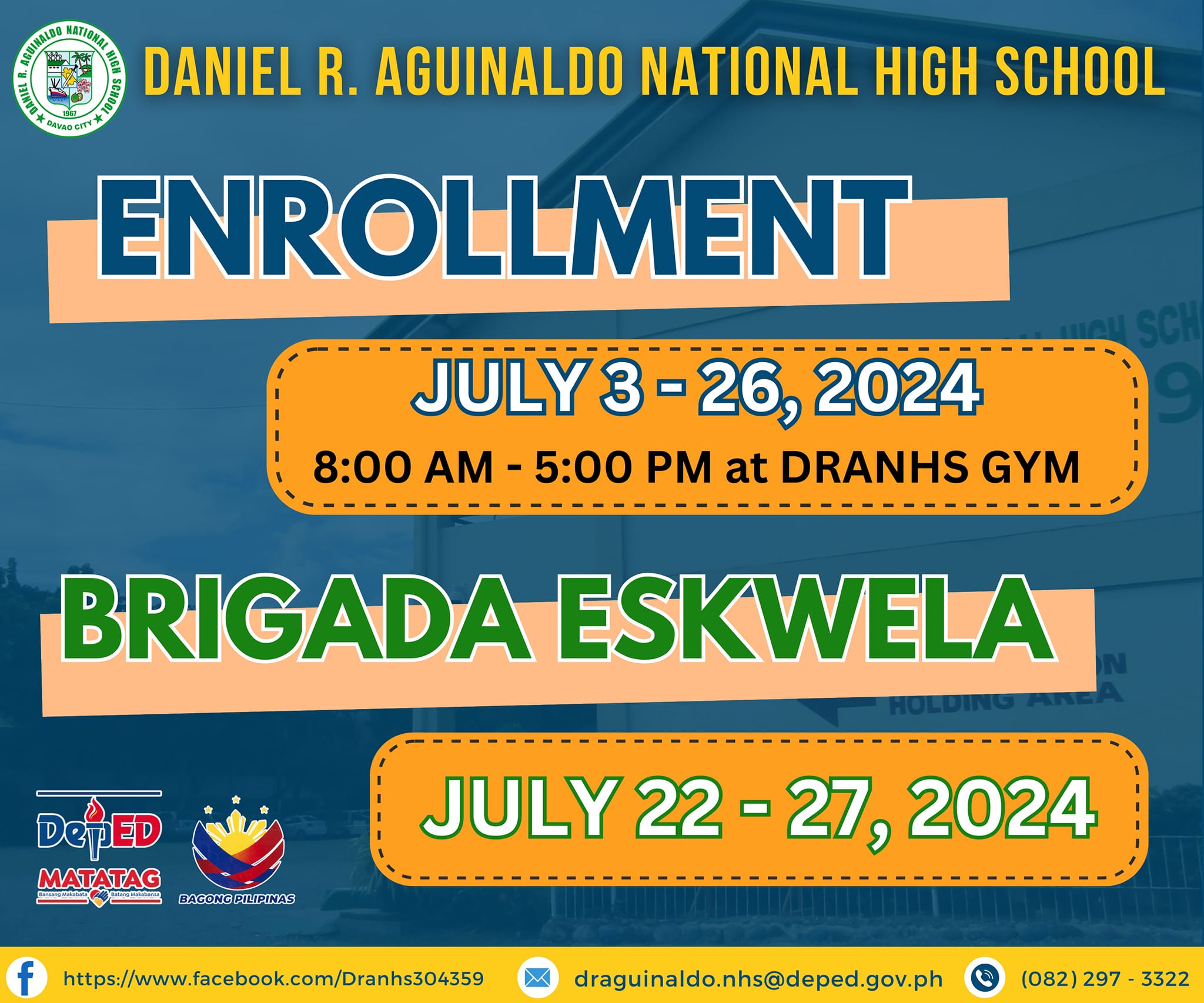 Enroll and be a... - Daniel R. Aguinaldo NHS - 304359 | Facebook