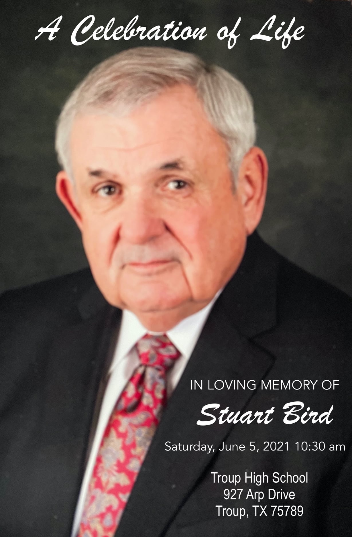 KGAS - A Celebration of Life for Stuart Bird will be held... | Facebook