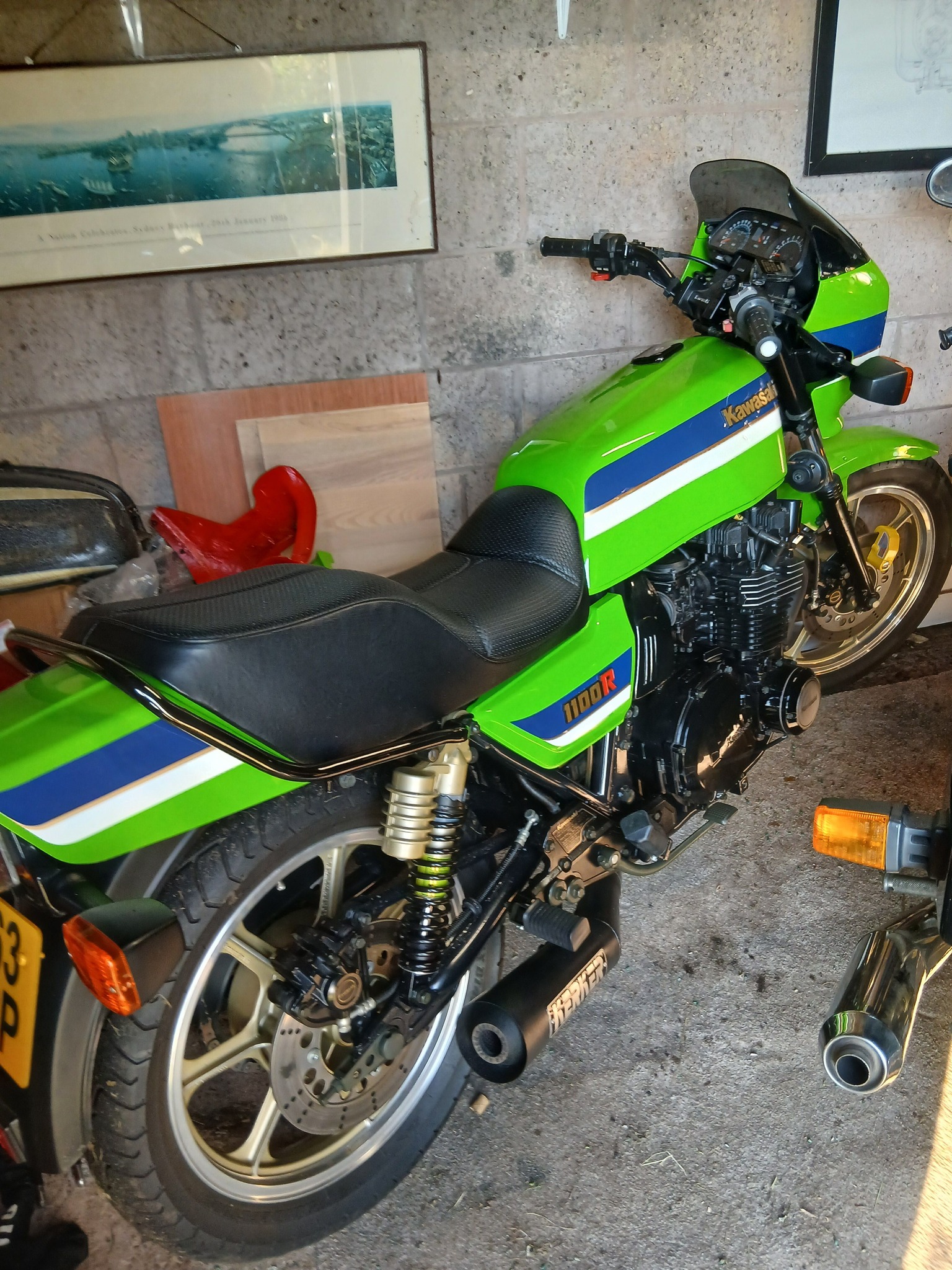 スマイル Eddie Lawson replica Kawasaki motorcycle in good condition