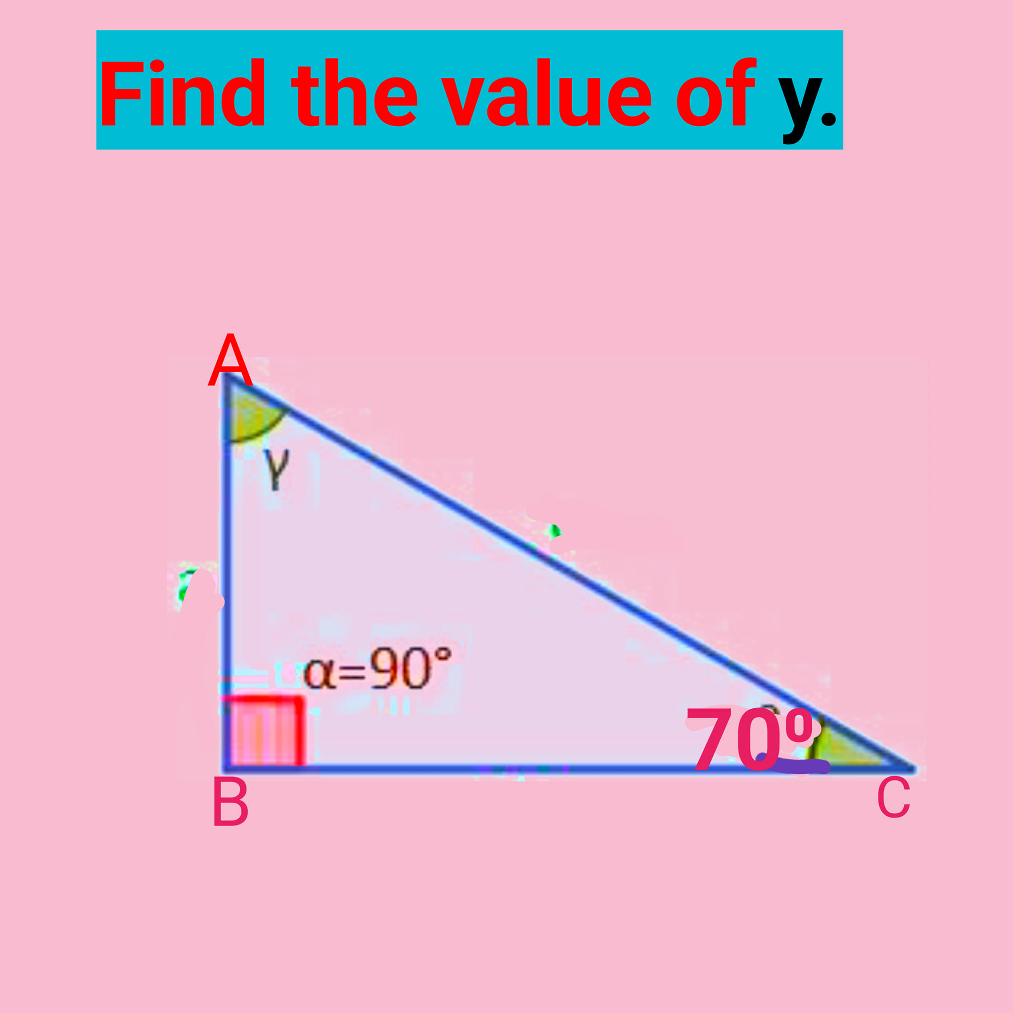 Math Roots - Triangle 📐|| Find the Angle #trianglephoto...