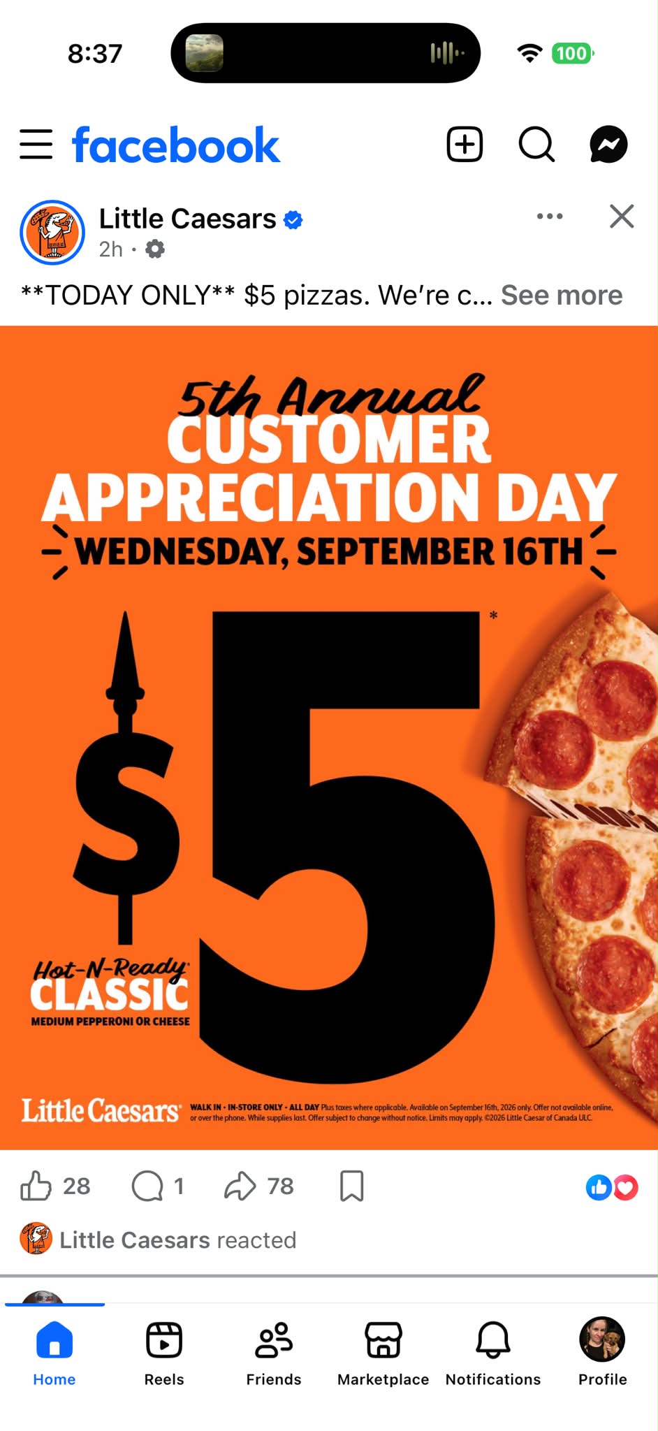 Just an fyi for anyone looking to get a cheap dinner tonight!