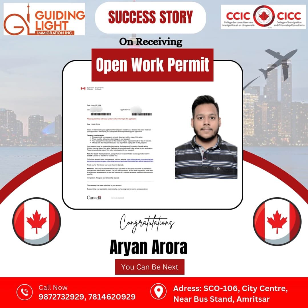 Guiding - Congratulations to our client MR.Aryan Arora for Canada Open ...