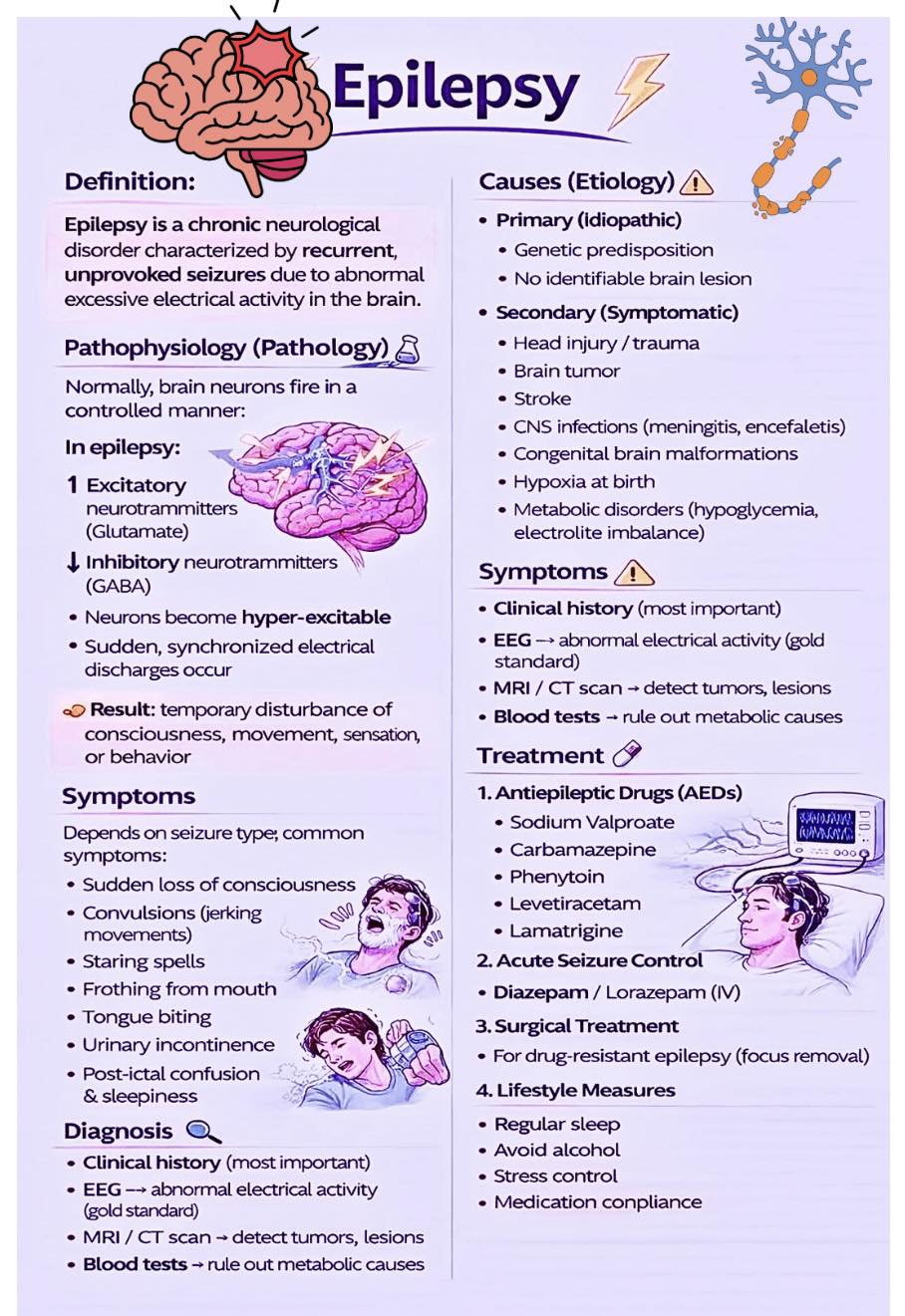 Ma - Understanding Epilepsy 🧠🧐🩺👇👇👇👇👇👇 Epilepsy is a chronic ...