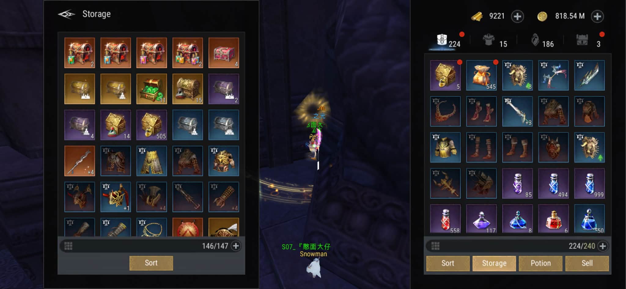 Account for Sale Zeus S7 Level 100, Top-Tier Asian Sun Greatsword