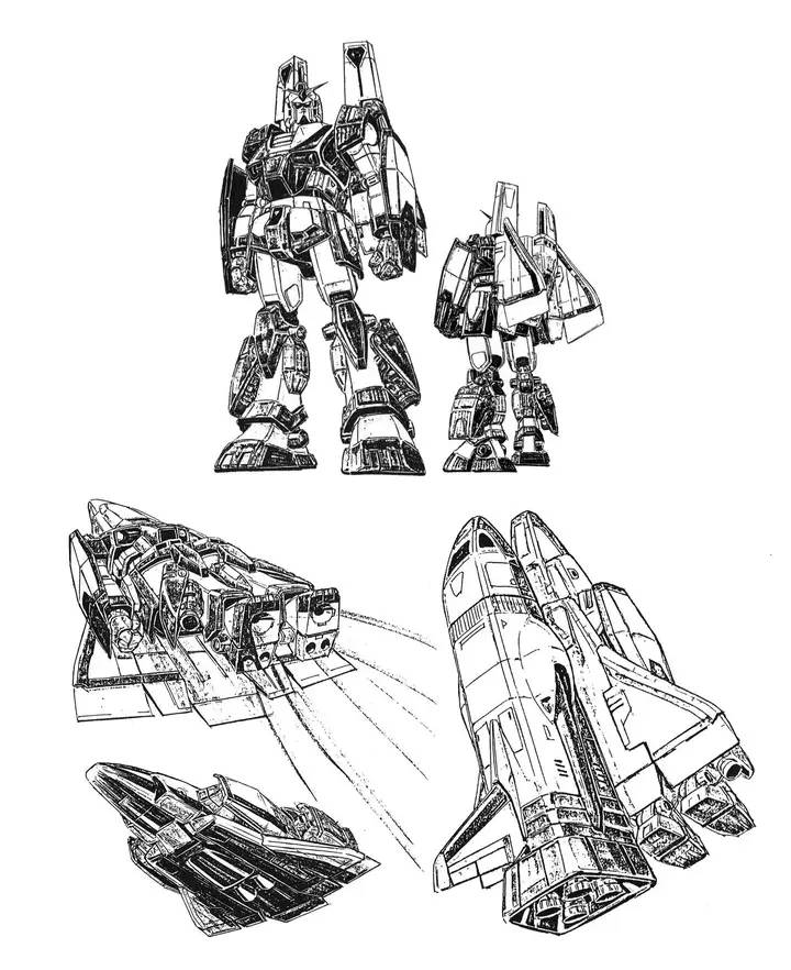Zeta gundam early concept art