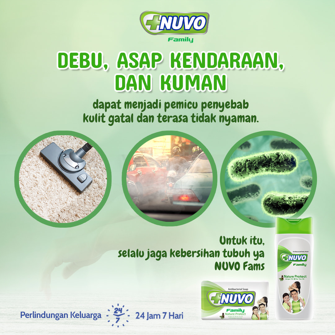 Nuvo Family - Debu, asap kendaraan dan kuman dapat menjadi...