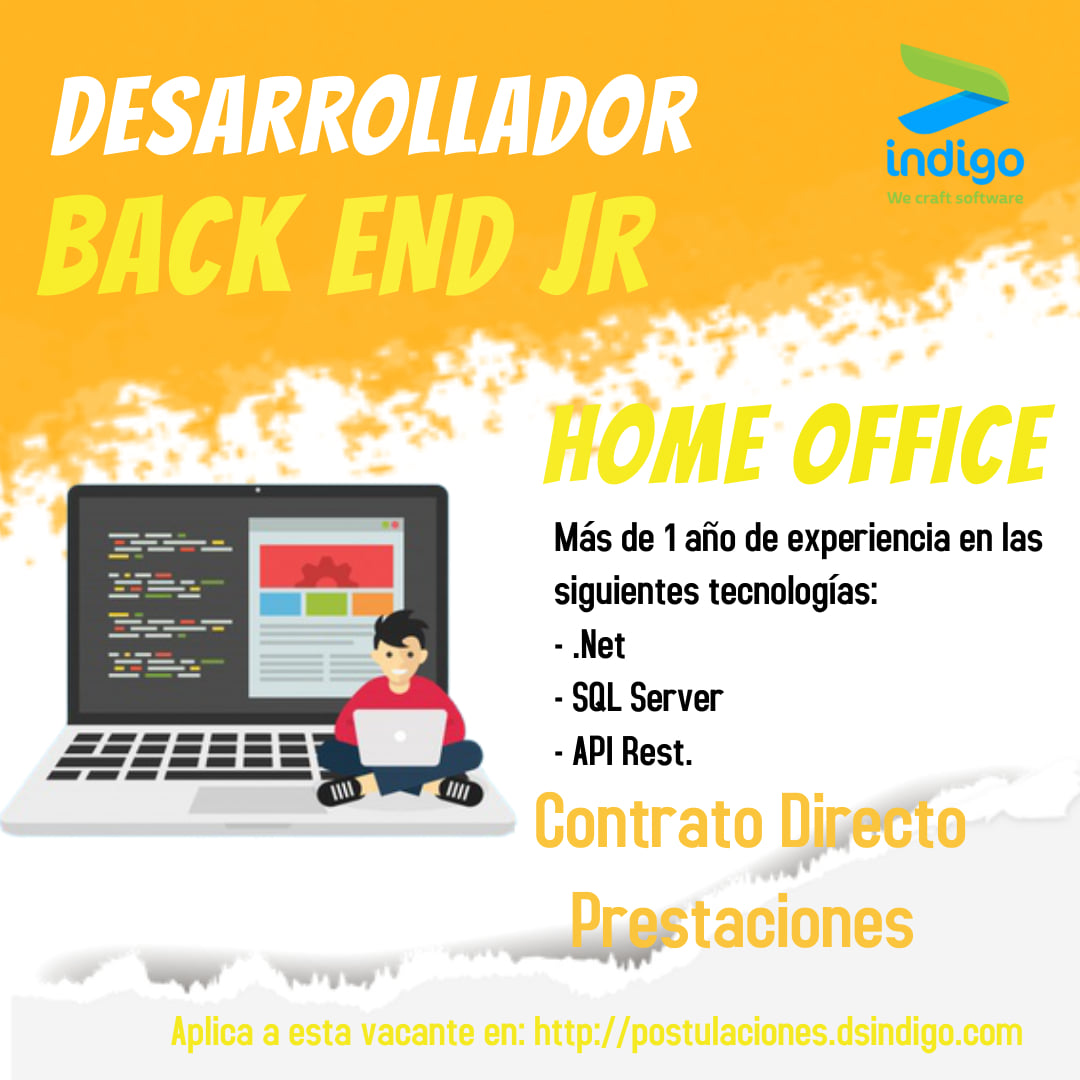 Bolsa de Desarrolladores & Programadores Mexico | 📢En Indigo buscamos ...