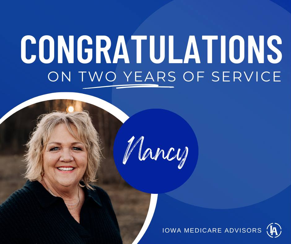 Happy 2nd Work Anniversary, Nancy... - Iowa Medicare Advisors