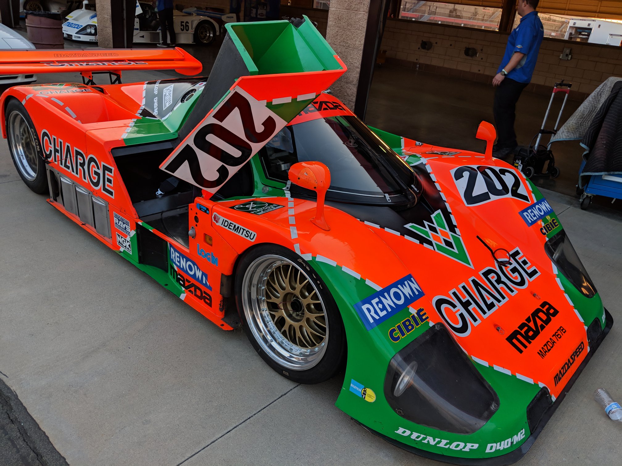 It has arrived, the recently restored Mazda 767B Le Mans has been 