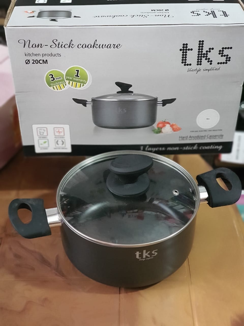 Kirkland Signature 10-Piece Hard Anodised Cookware Set - Induction Compatible, Black
