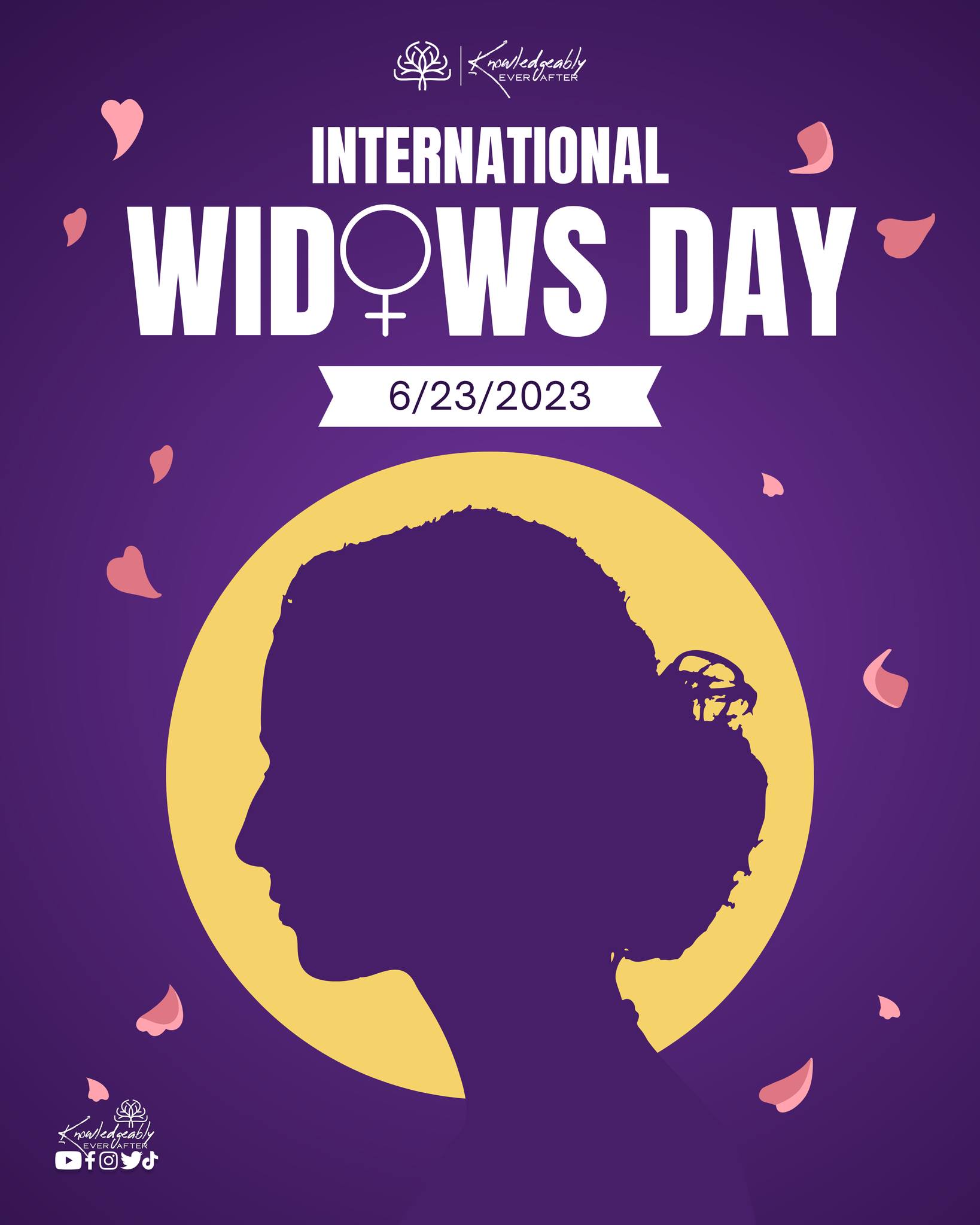World Widow Day, observed... - Knowledgeably Ever After