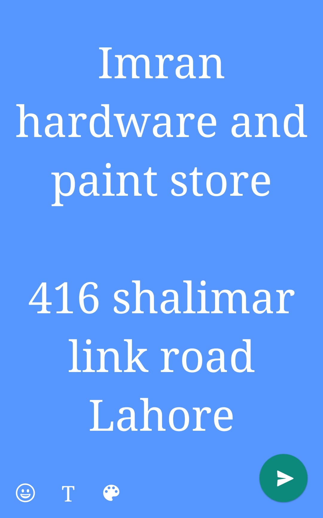 Imran Hardware And Paint Store | Lahore