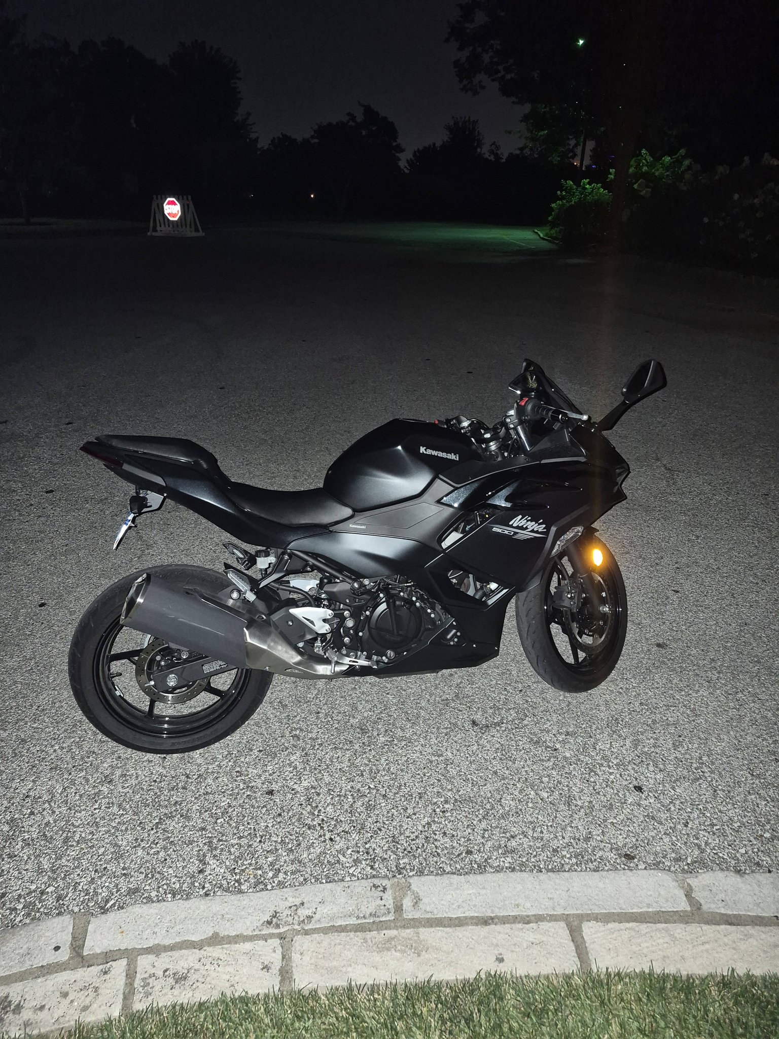 26 Ninja ex500. My second 1my 2024 ex500 got taken out by a deer
