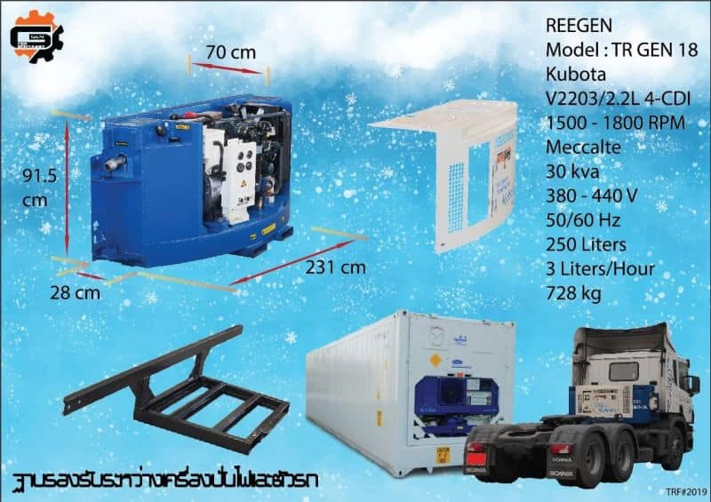 REEGEN ... - 𝙍𝙚𝙚𝙂𝙚𝙣 เครื่องปั่นไฟสำหรับตู้คอนเทนเนอร์ | Facebook