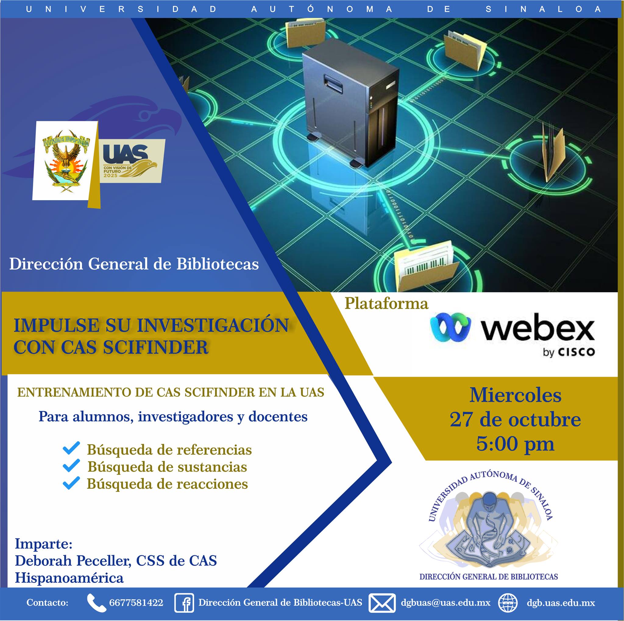 Dirección General de Bibliotecas-UAS - Entrenamiento CAS SCIFINDER para ...