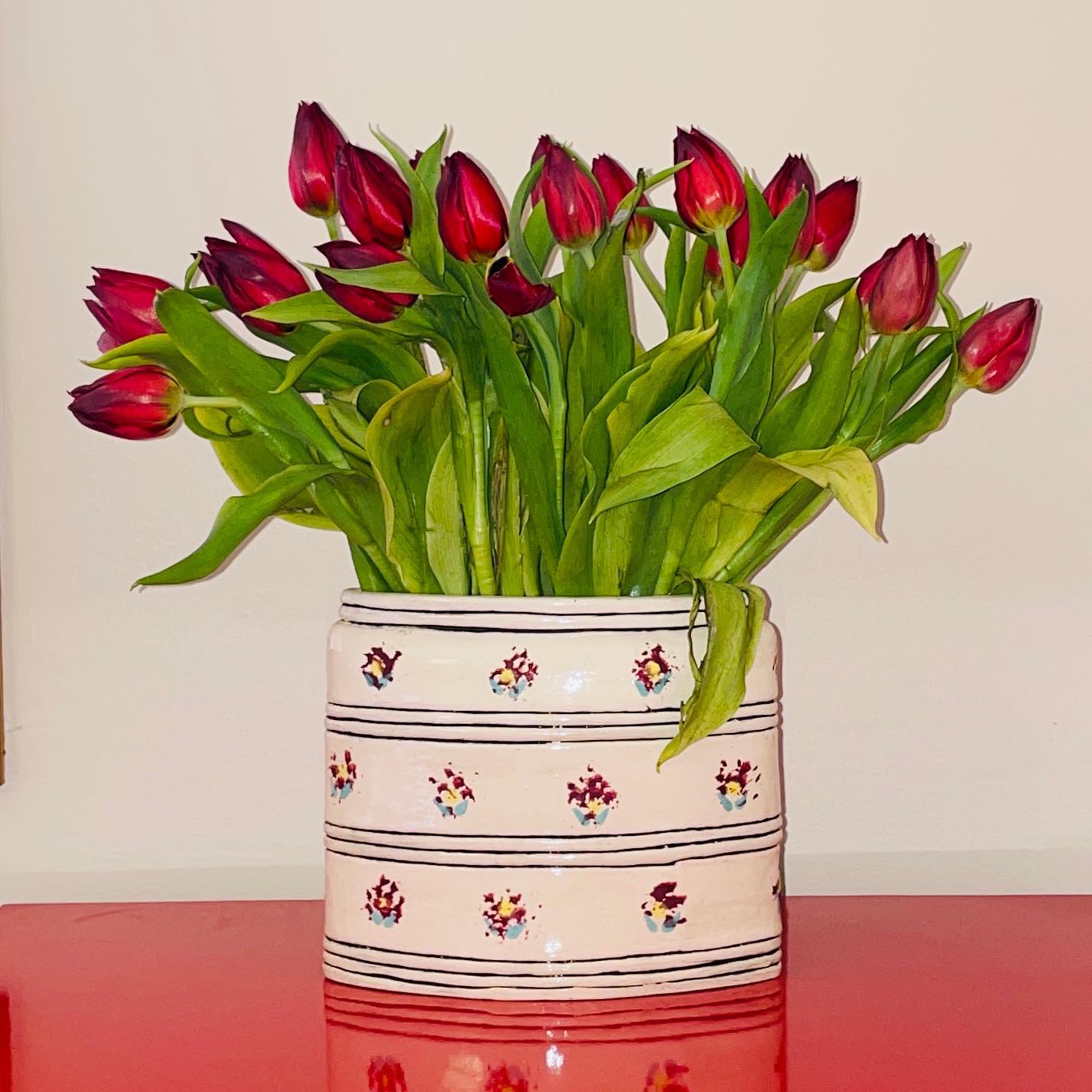 Flower in a Vase カッティングダイ　#91 Jeff Koons' Large Vase of Flowers sculpture