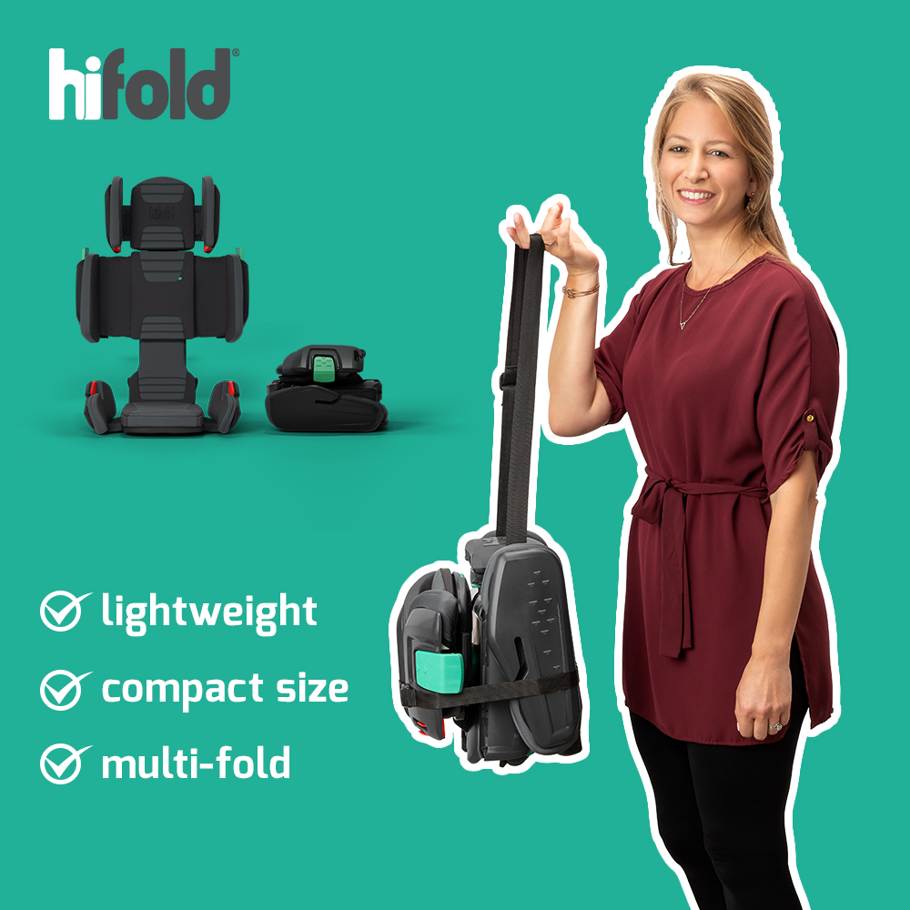 mifold - The hifold fit-and-fold booster seat is...