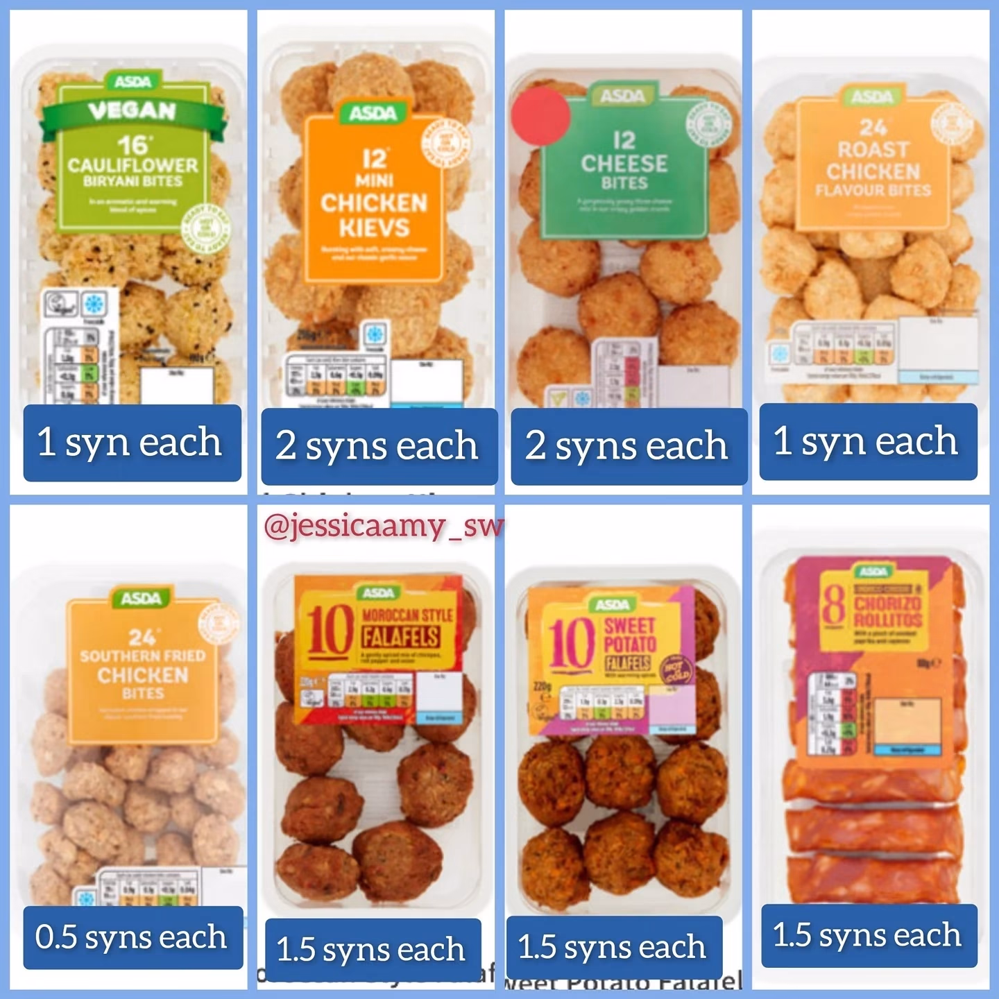 💜💙🧡 ASDA SYN VALUES 🧡💙💜... - SlimmingWorld_Mum | Facebook
