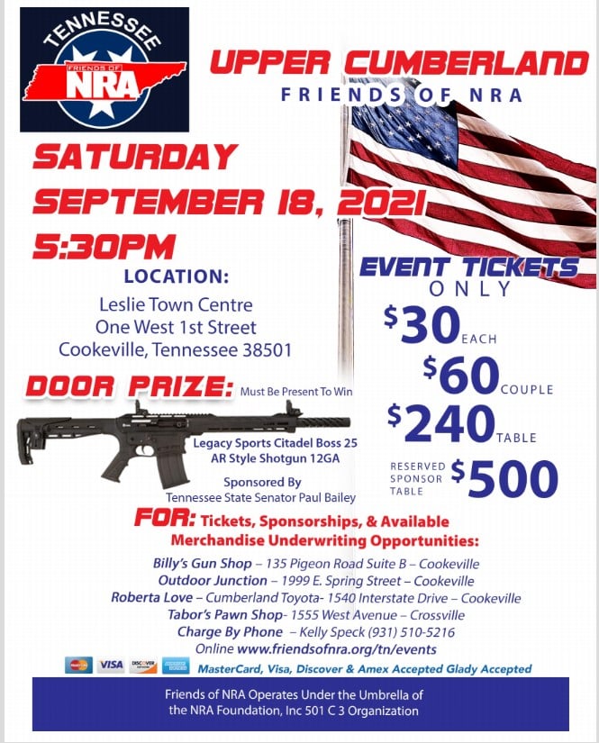 Upper Cumberland Friends of NRA Cookeville Chapter
