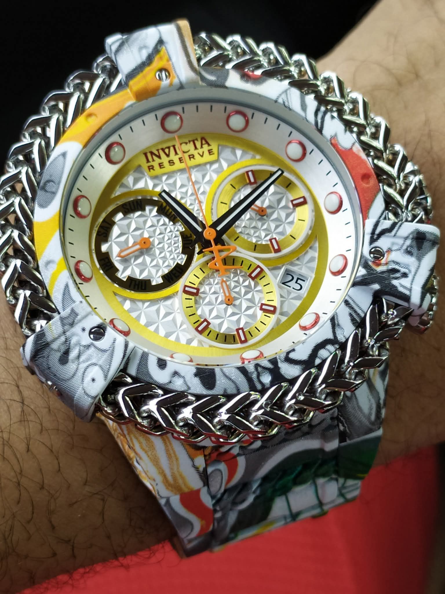 メンズ 大人気シリーズ☆スポーツモデル☆レッド INVICTA Bolt 47839